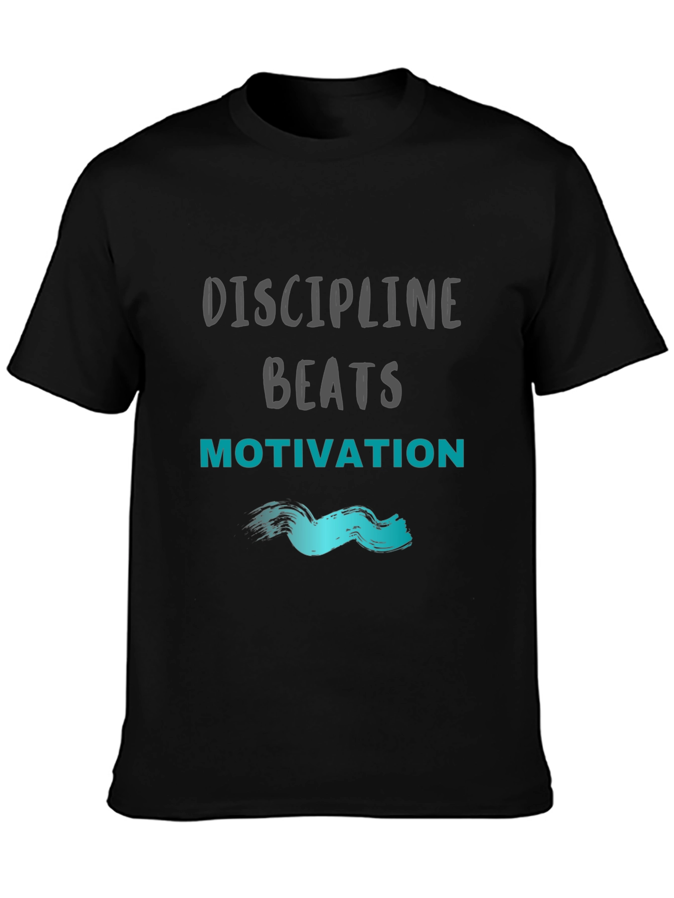 Discipline Beats Motivation T-Shirt - Black