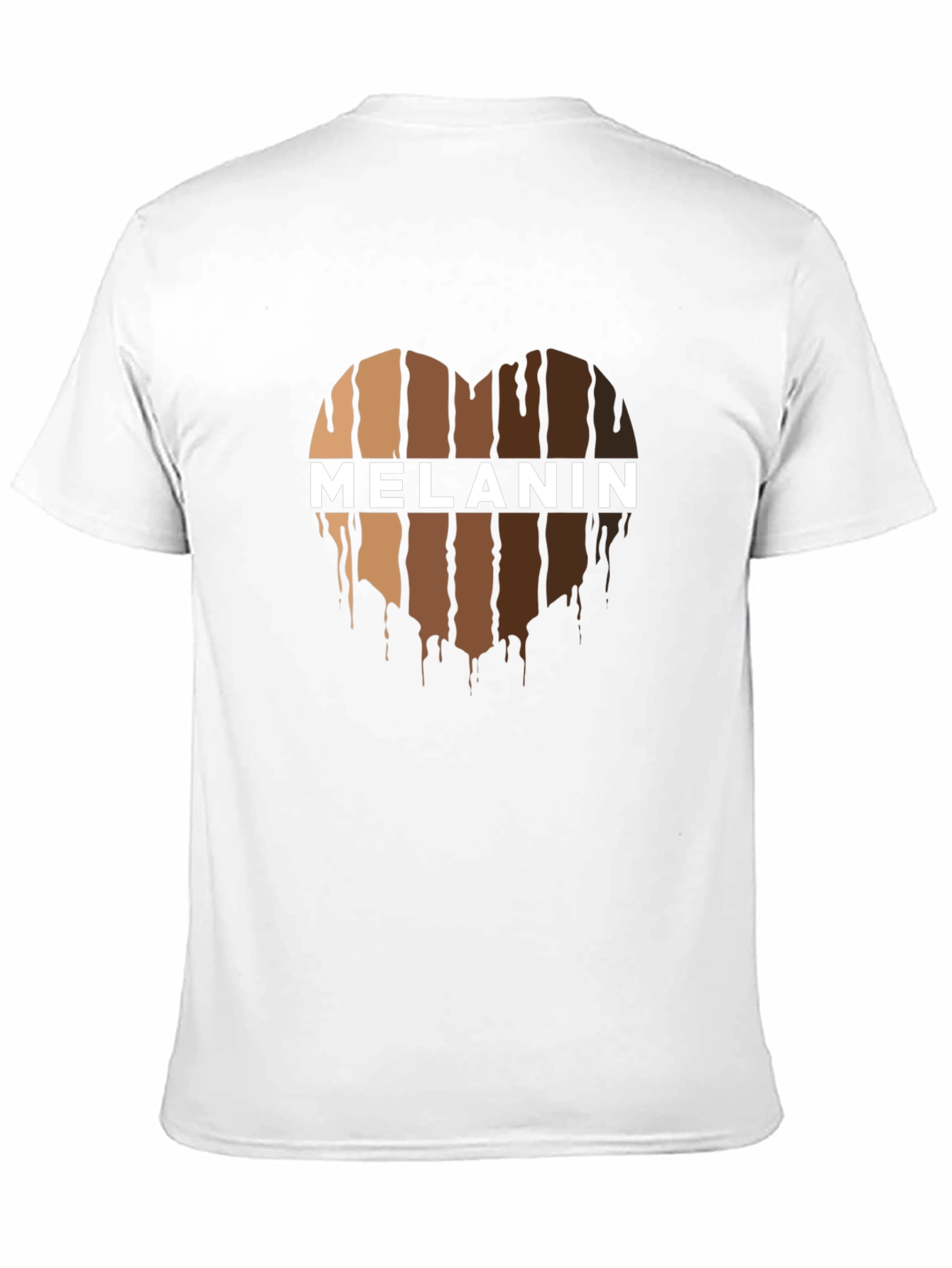 Melanin Heart Graphic Black Tee
