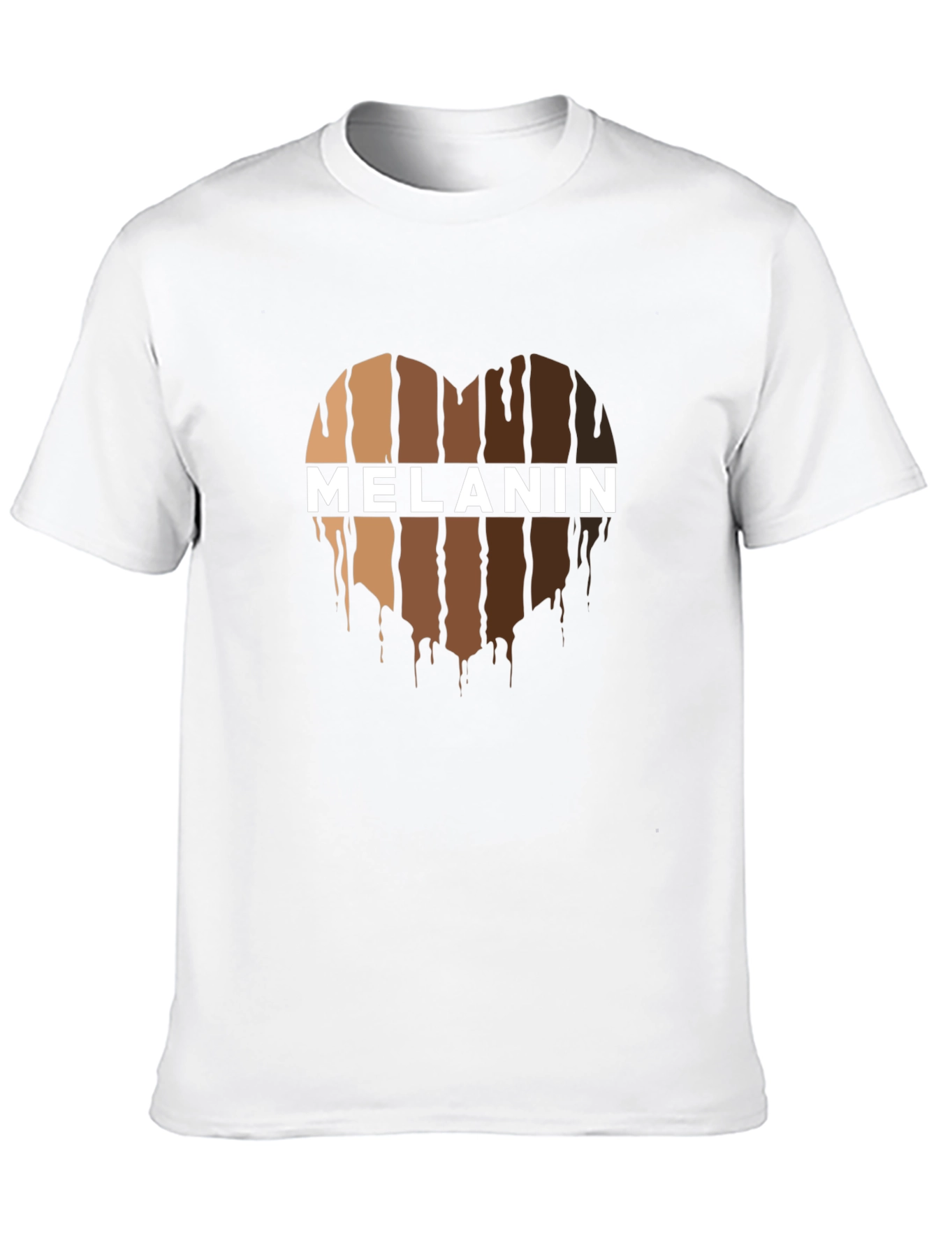 Melanin Heart Graphic Black Tee