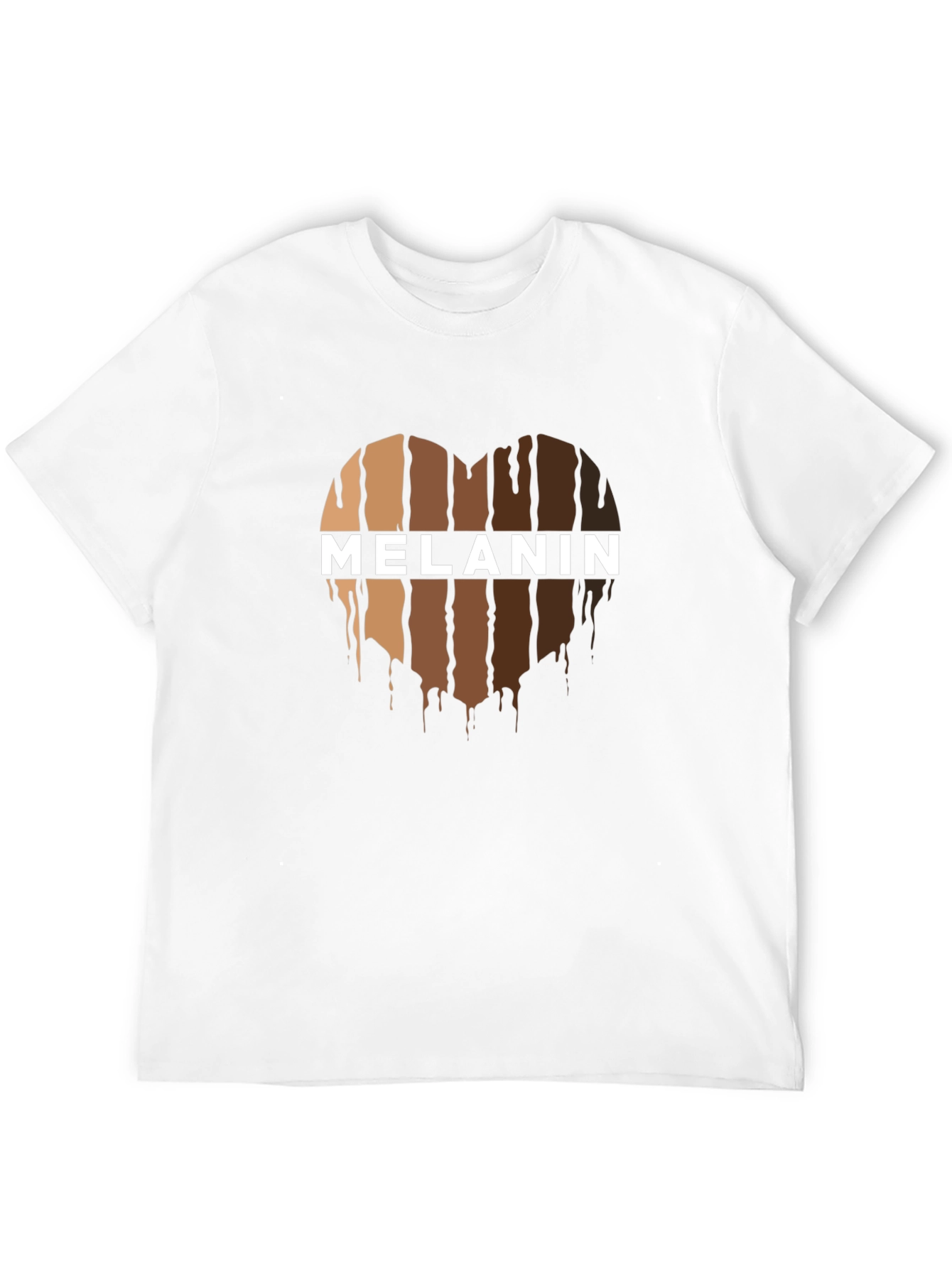 Melanin Heart Graphic Black Tee