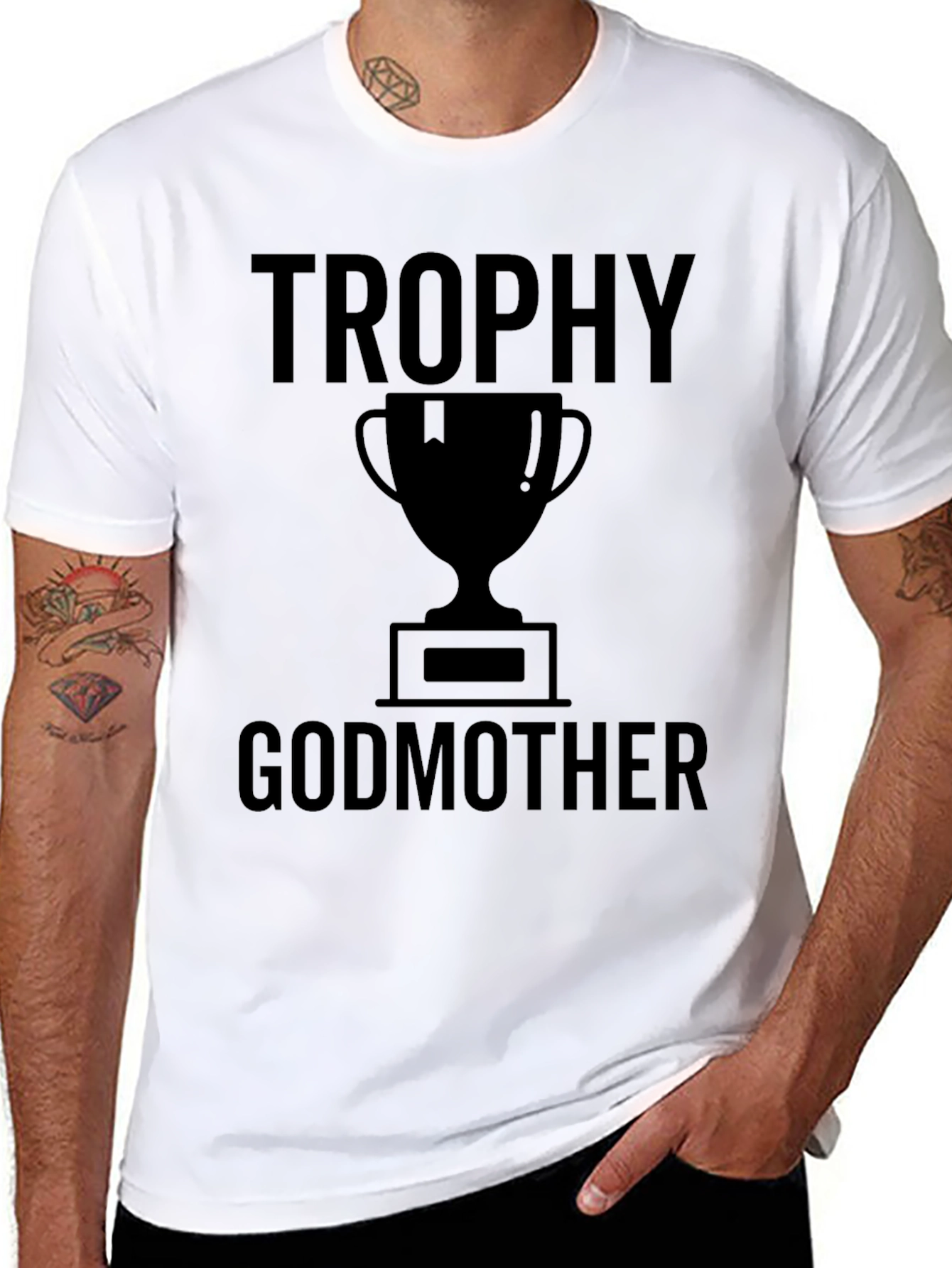 Trophy Godmother Graphic Tee - Black