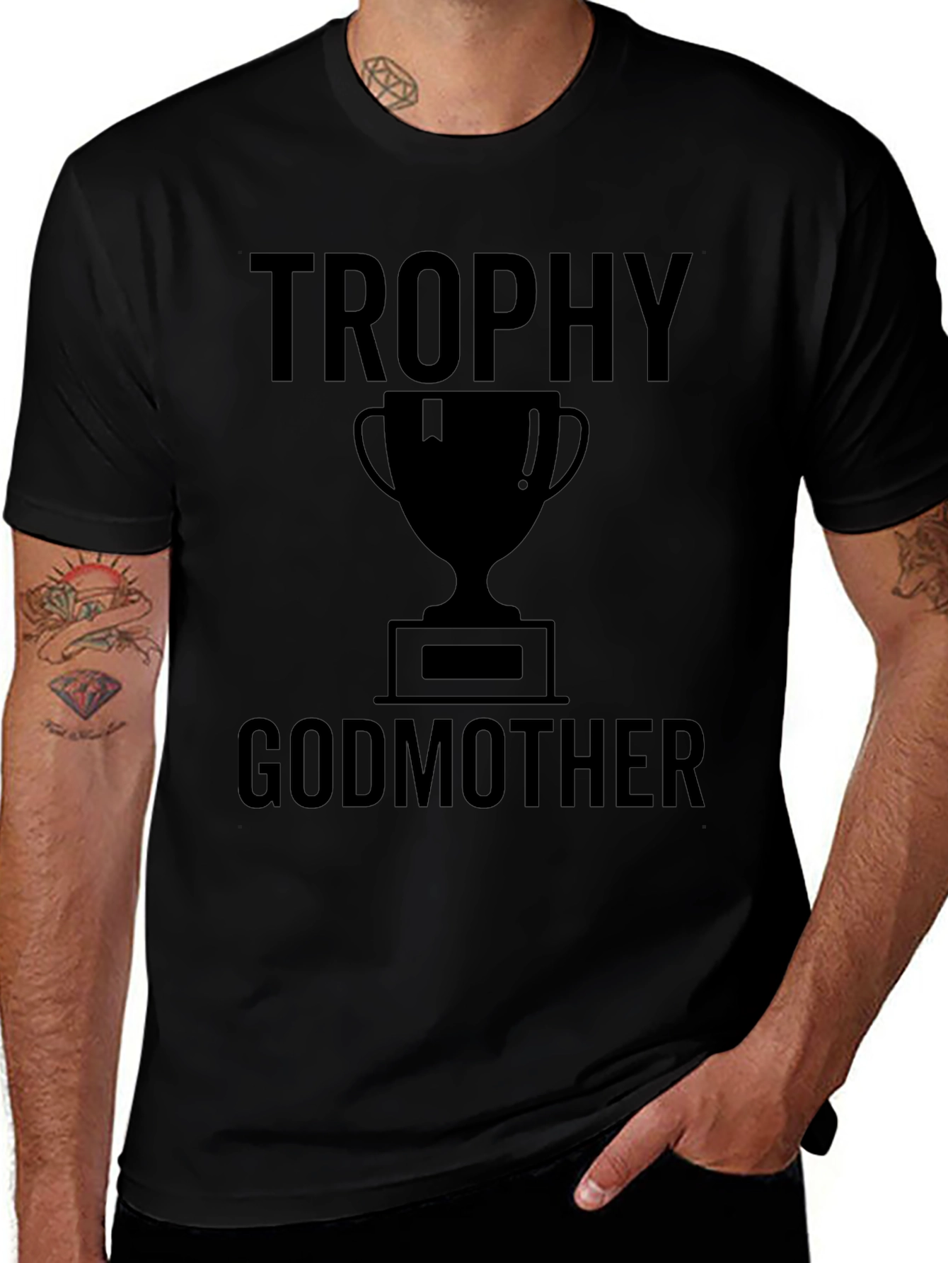 Trophy Godmother Graphic Tee - Black