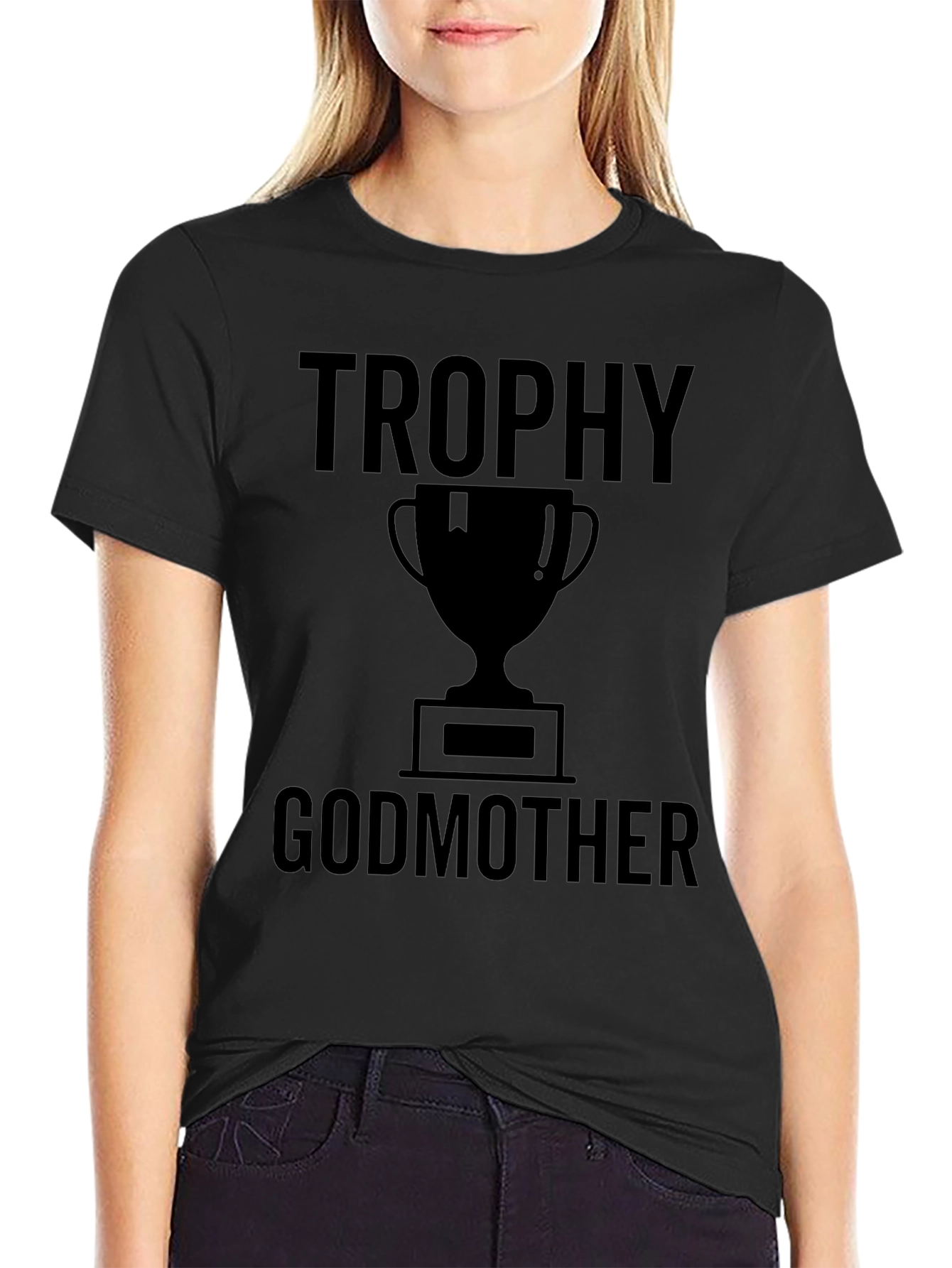 Trophy Godmother Graphic Tee - Black