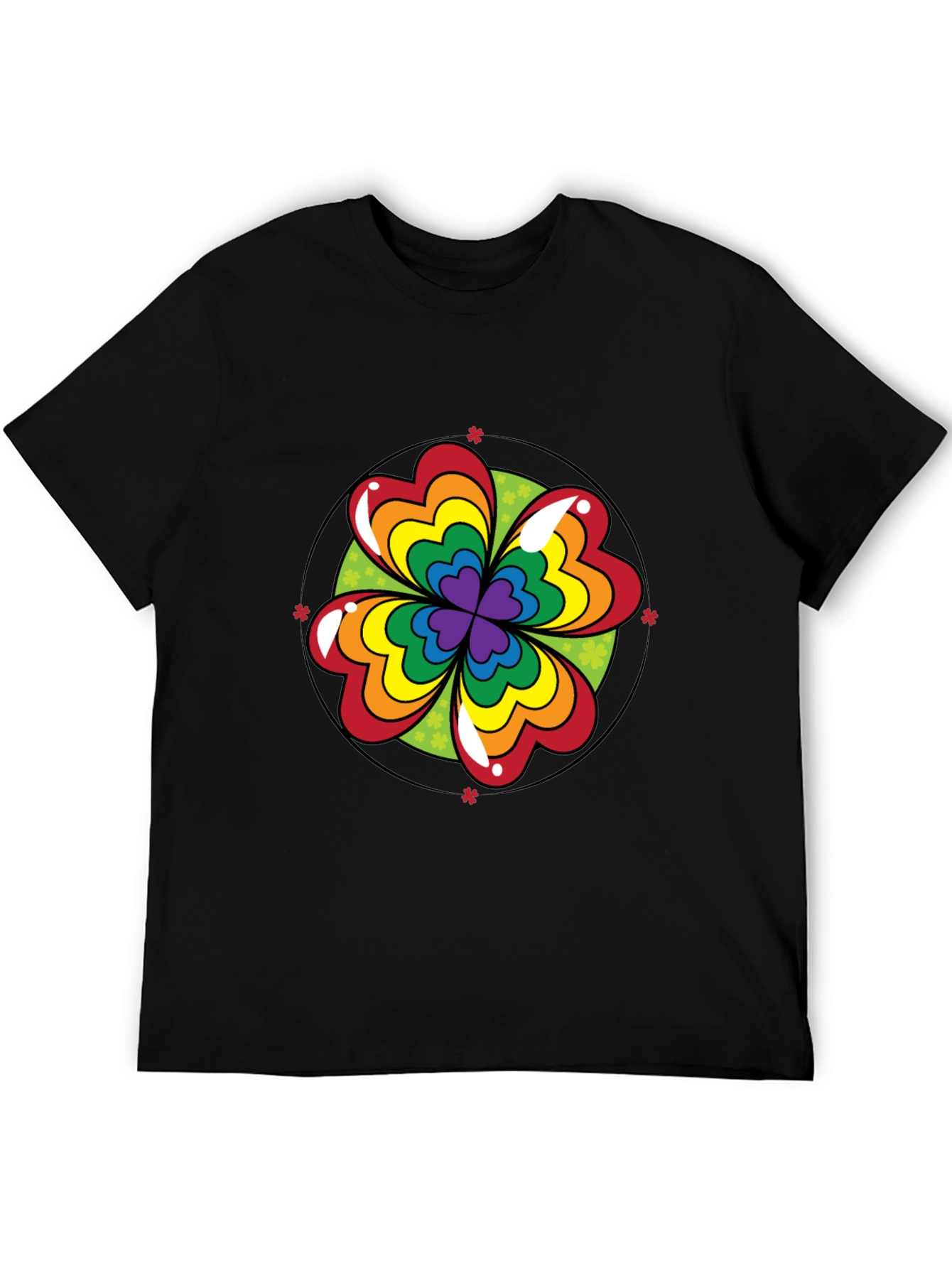 Rainbow Shamrock Tee