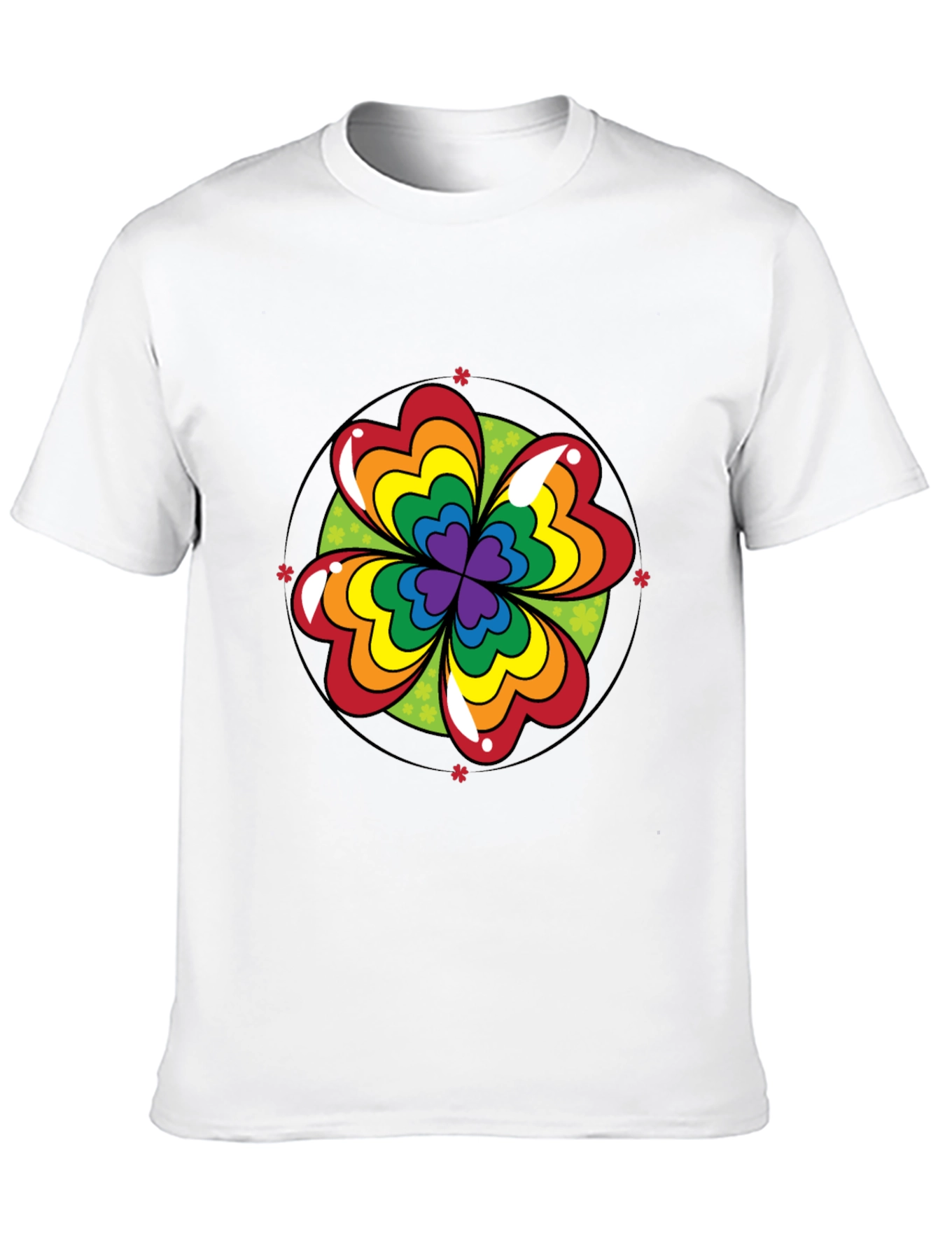 Rainbow Shamrock Tee