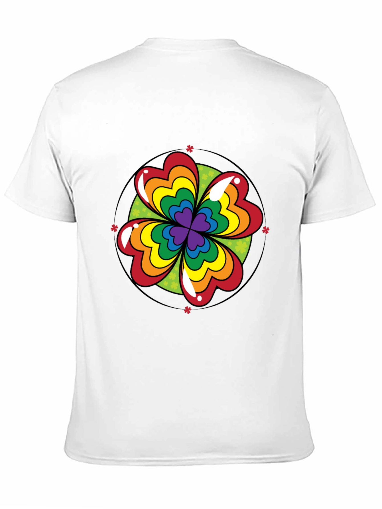 Rainbow Shamrock Tee