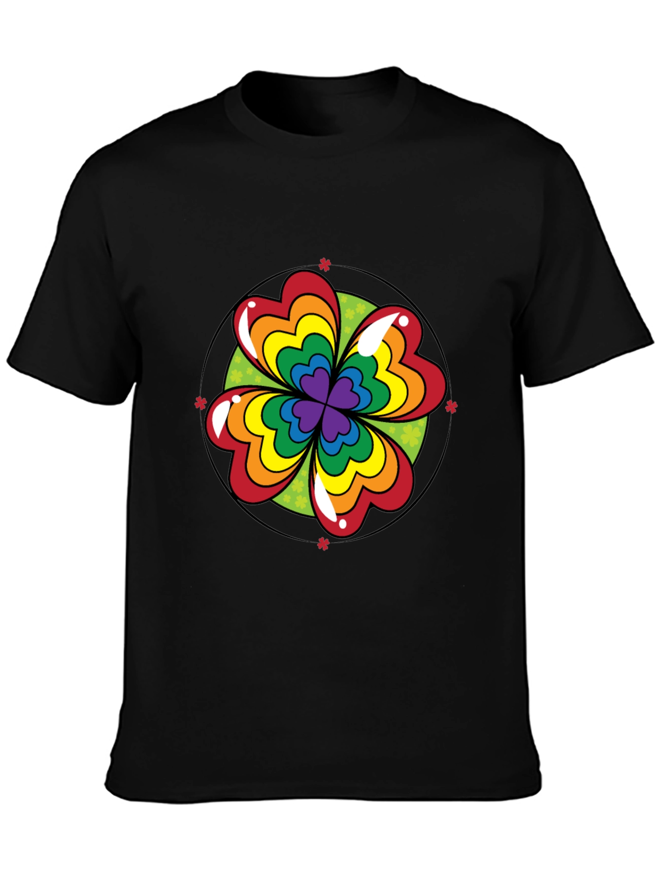 Rainbow Shamrock Tee