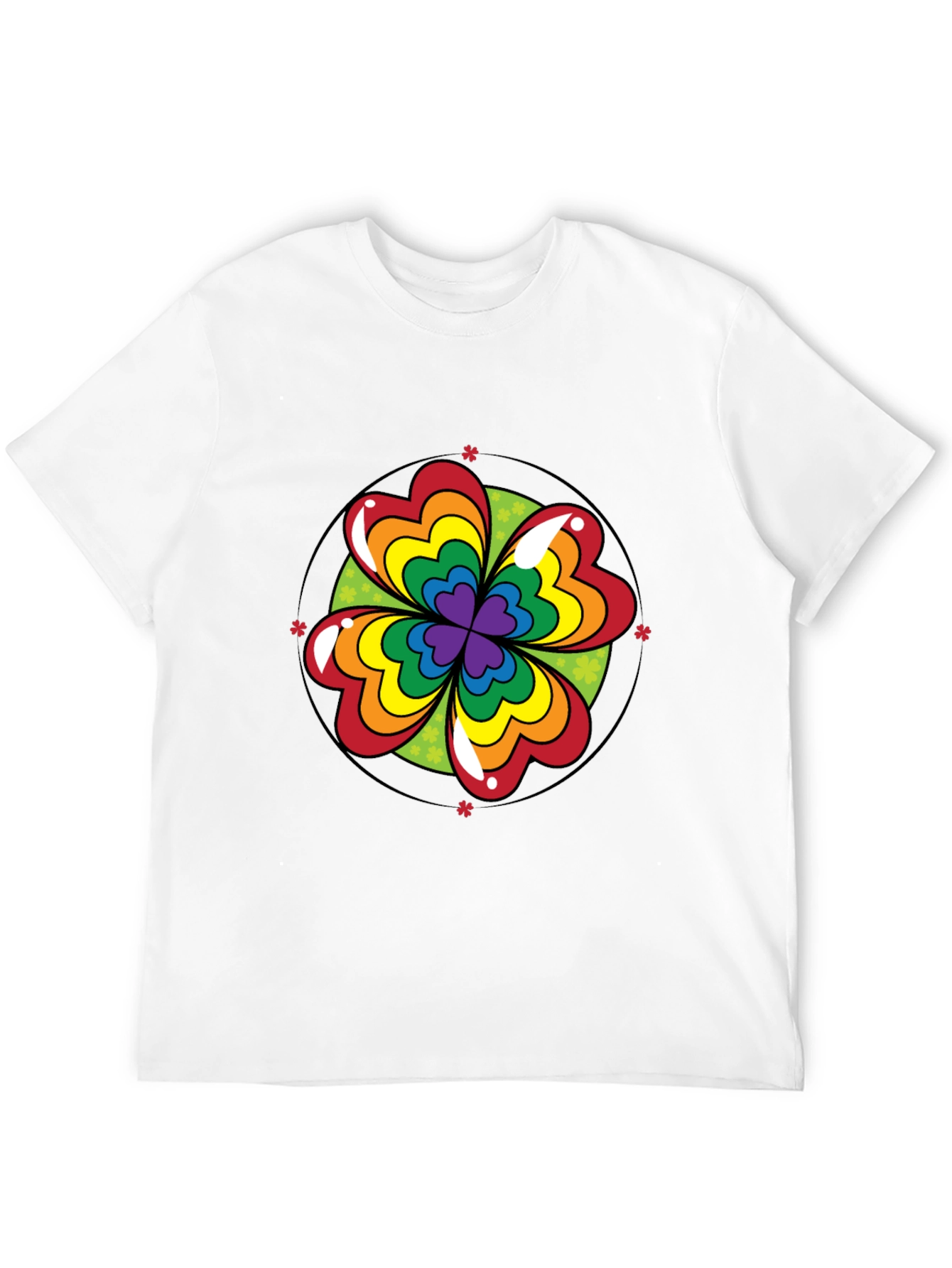 Rainbow Shamrock Tee