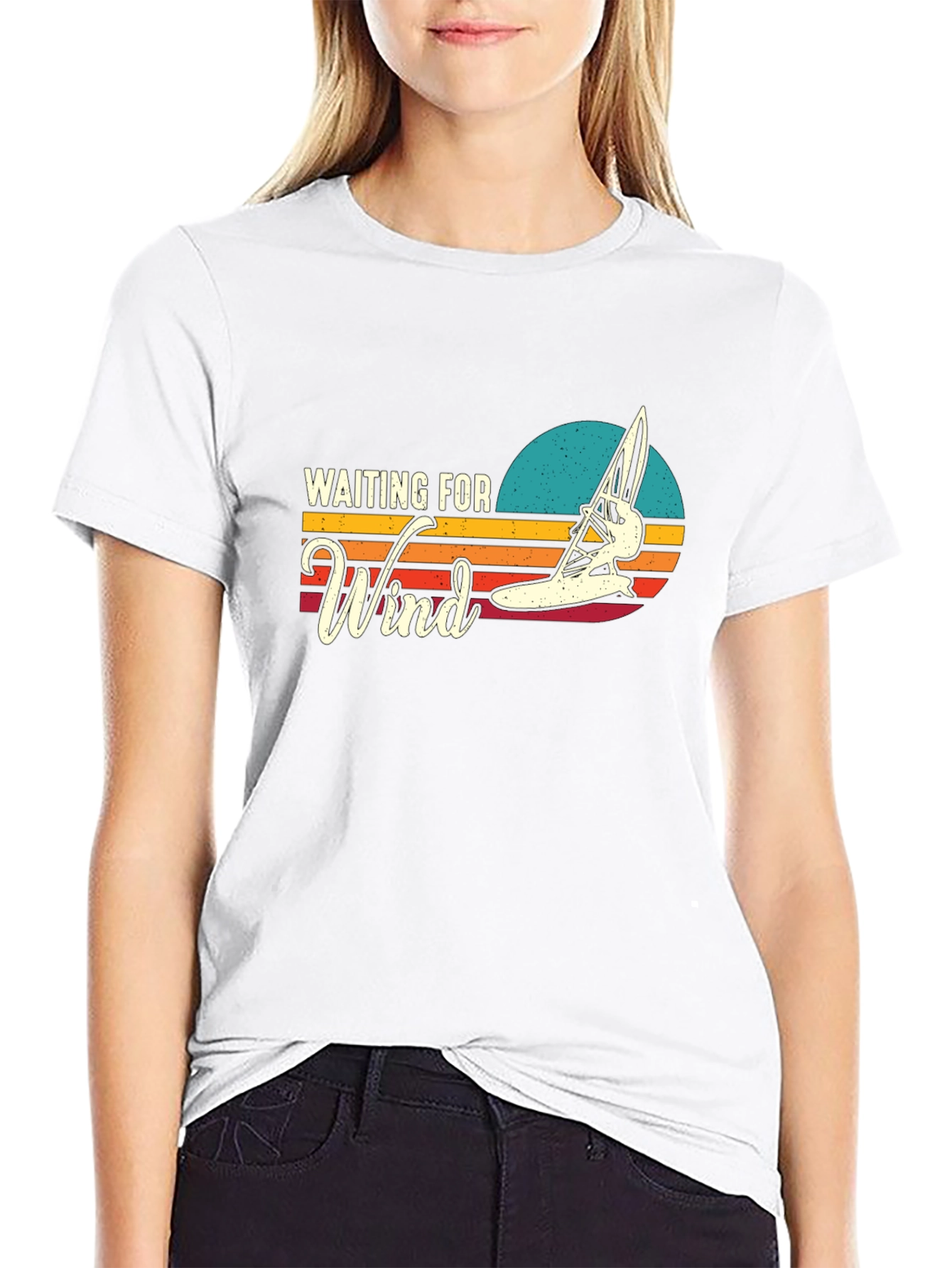 Waiting for Wind T-Shirt - Windsurfing Design