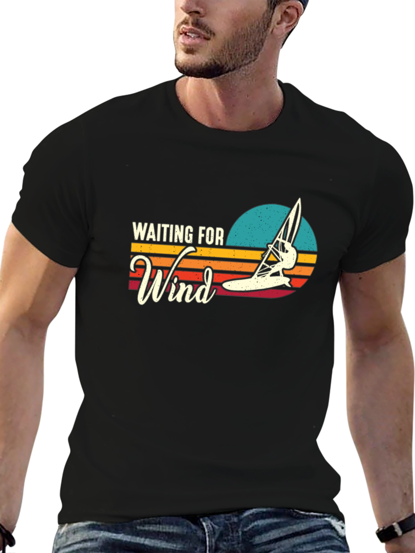 Waiting for Wind T-Shirt - Windsurfing Design
