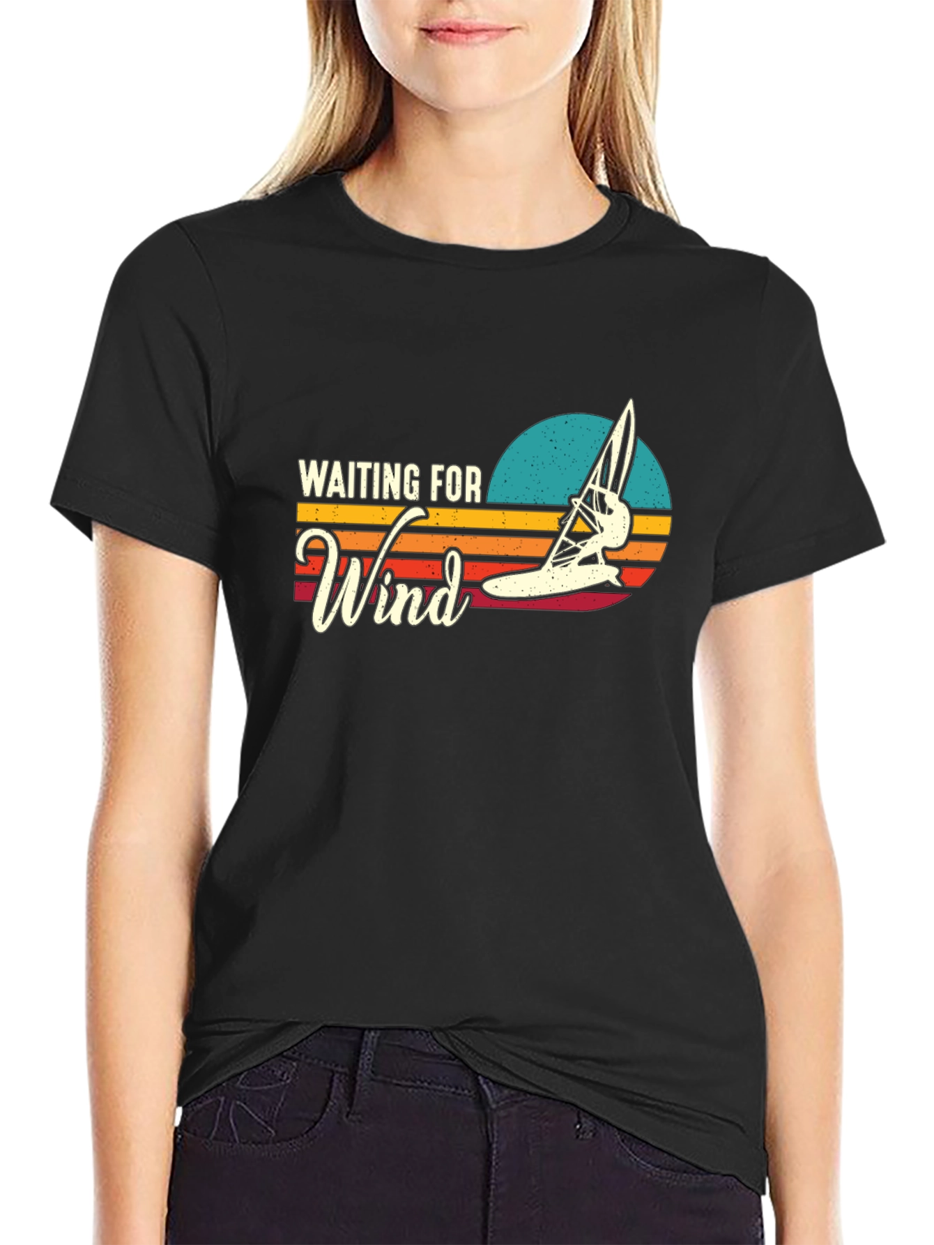 Waiting for Wind T-Shirt - Windsurfing Design