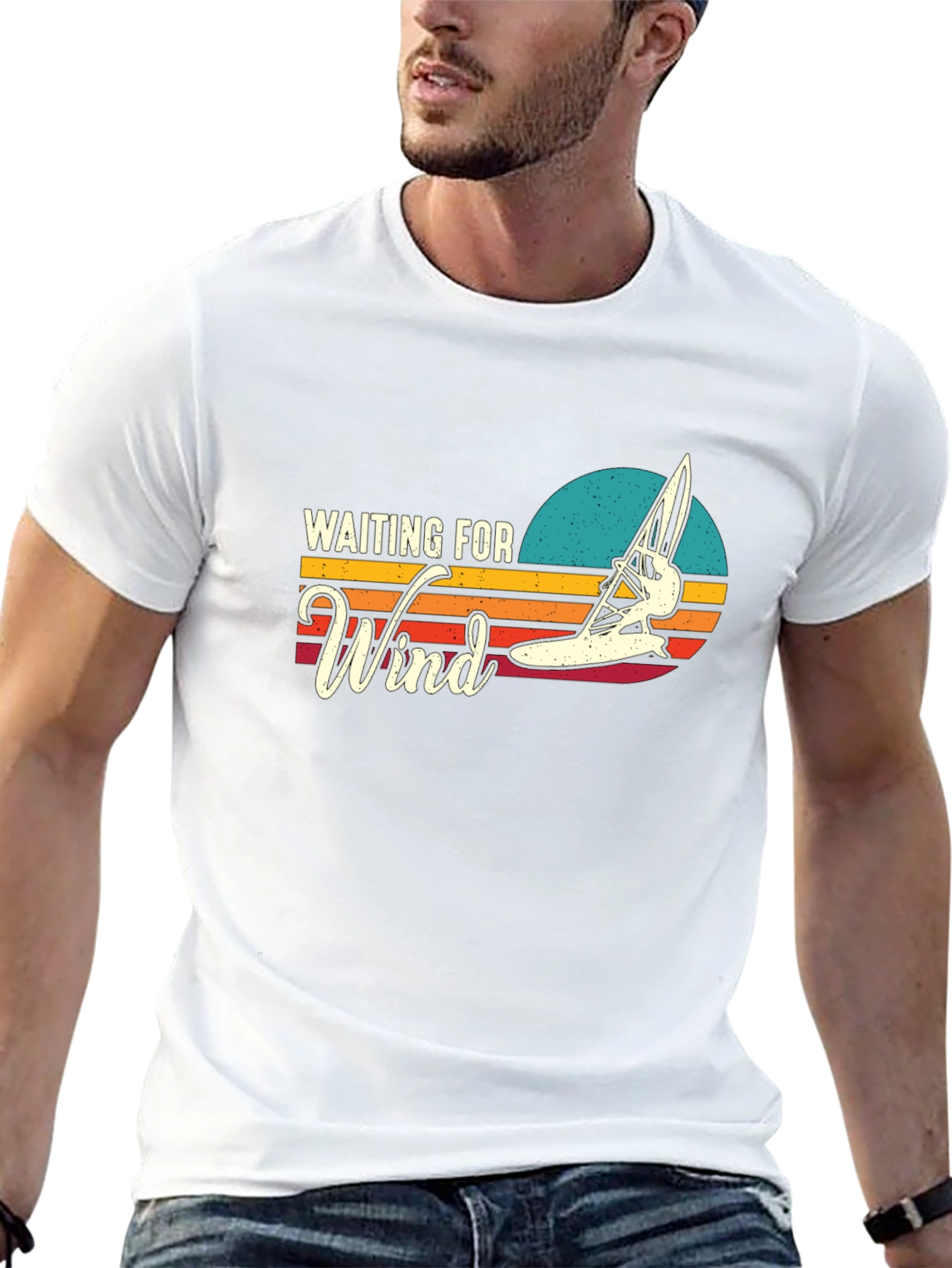 Waiting for Wind T-Shirt - Windsurfing Design