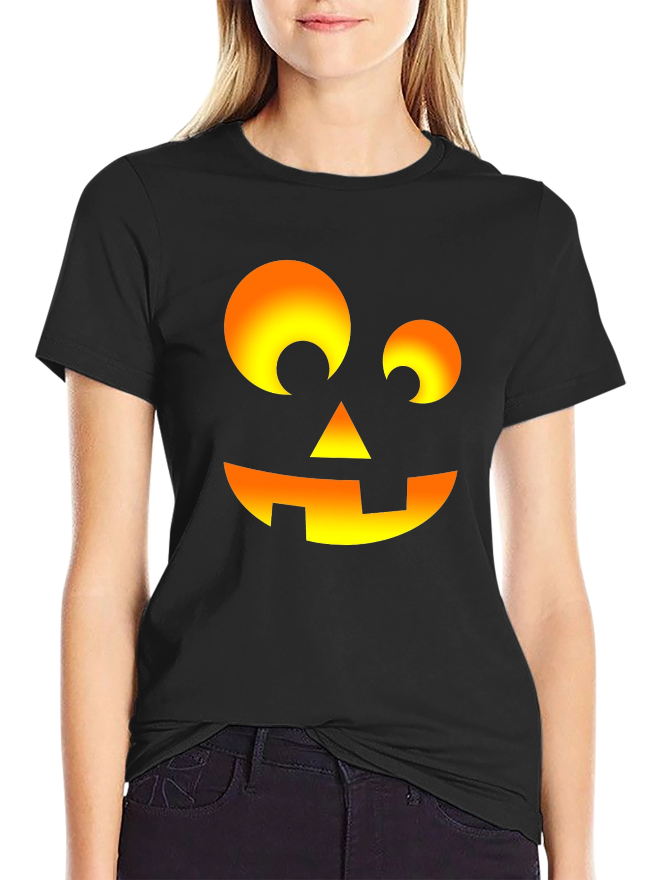 Halloween Pumpkin Face T-Shirt