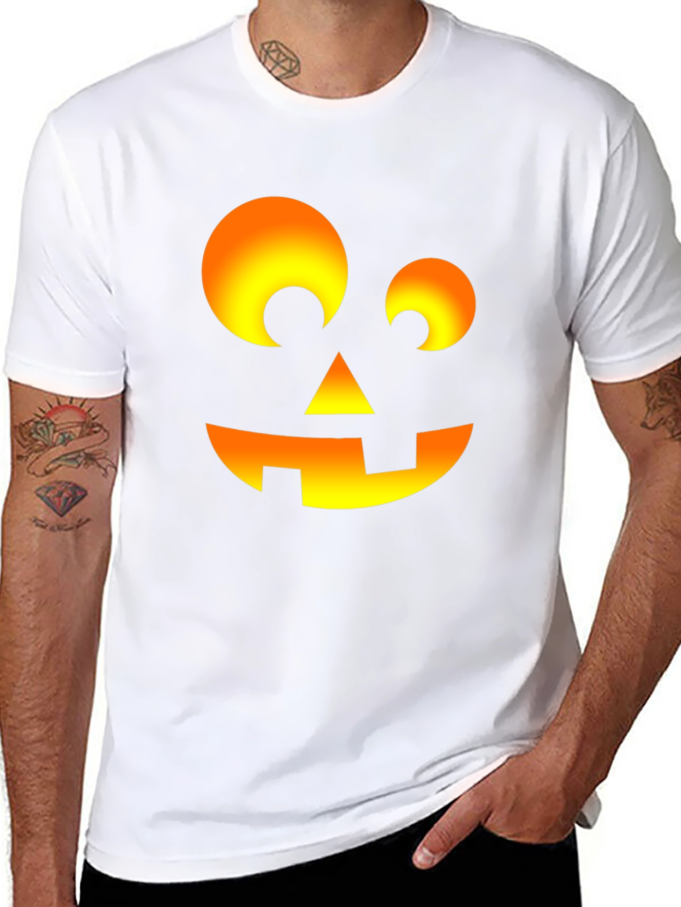 Halloween Pumpkin Face T-Shirt