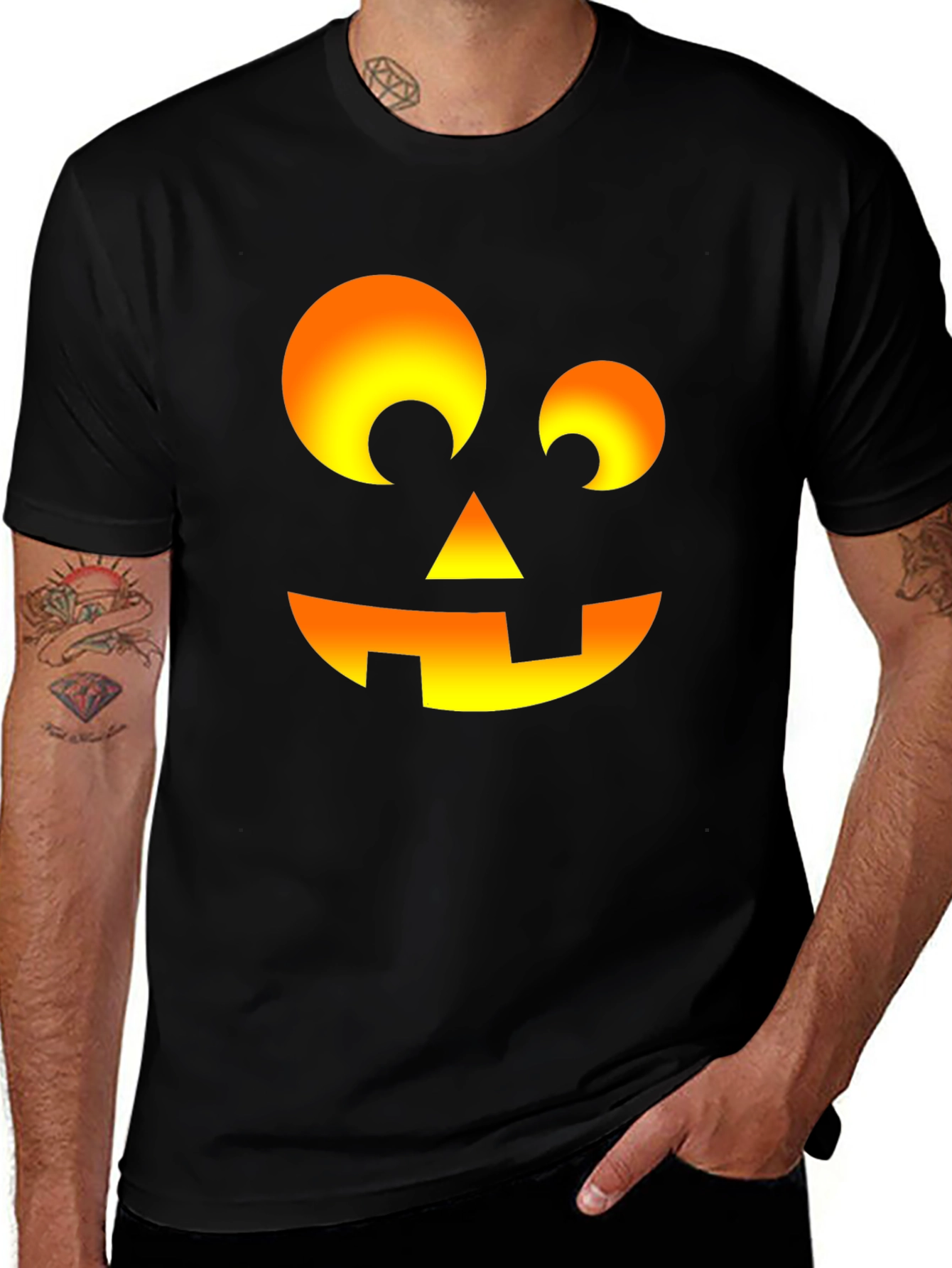 Halloween Pumpkin Face T-Shirt