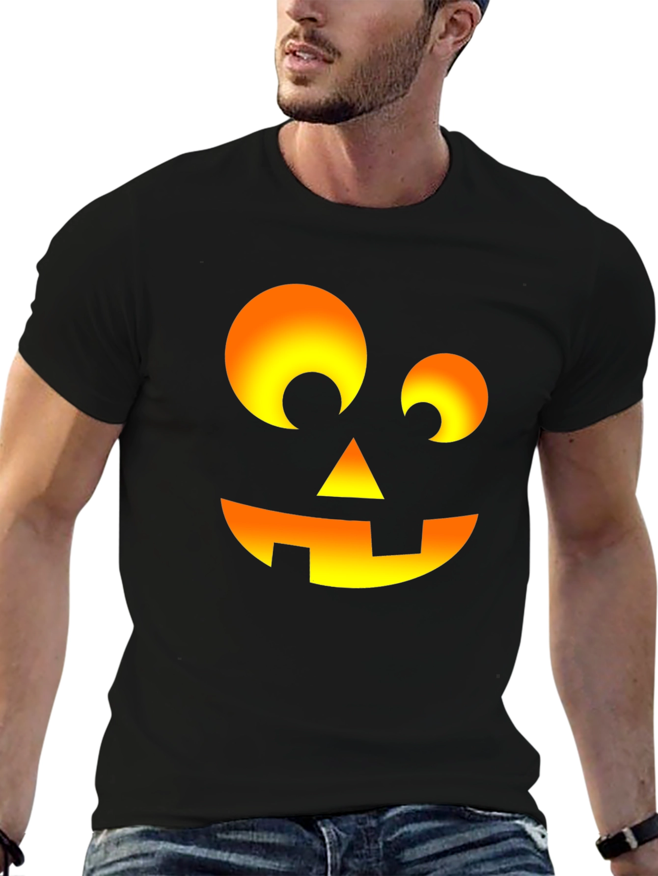 Halloween Pumpkin Face T-Shirt