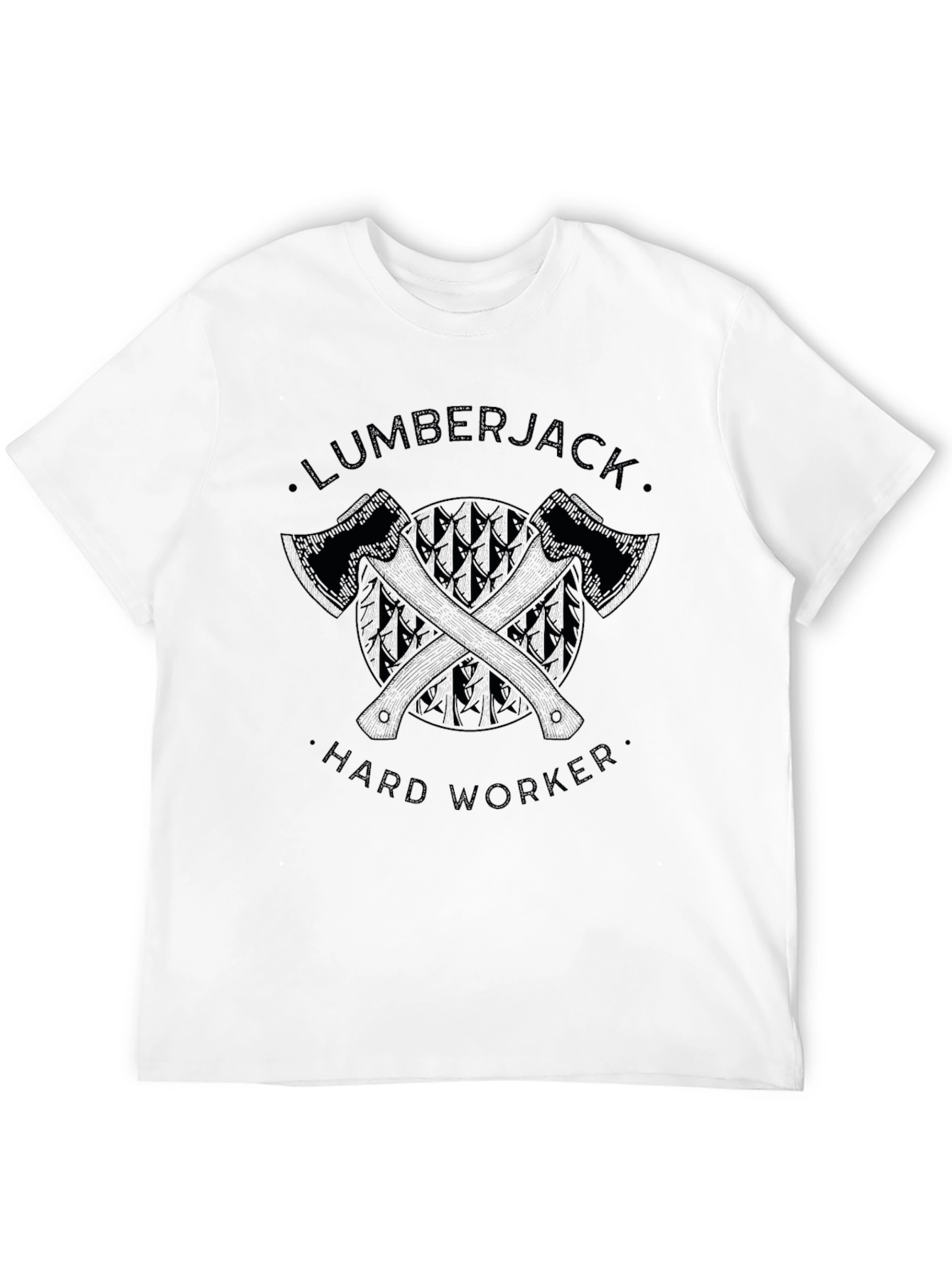 Lumberjack Hard Worker Black T-Shirt