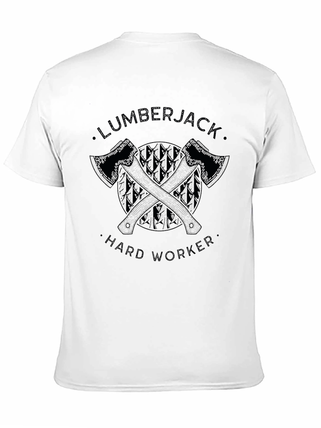 Lumberjack Hard Worker Black T-Shirt