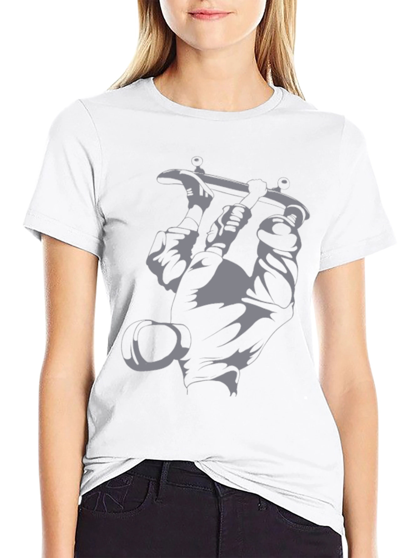 Mens Graphic Tee - Skateboard Design