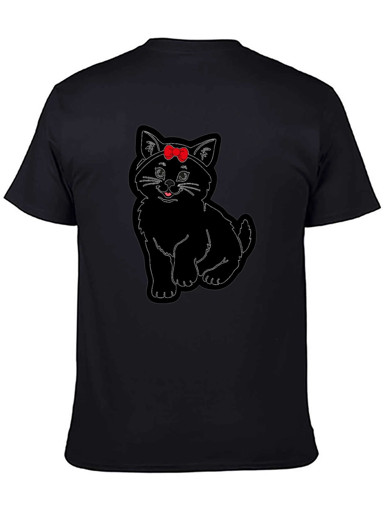 Cute Cat T-Shirt with Bow