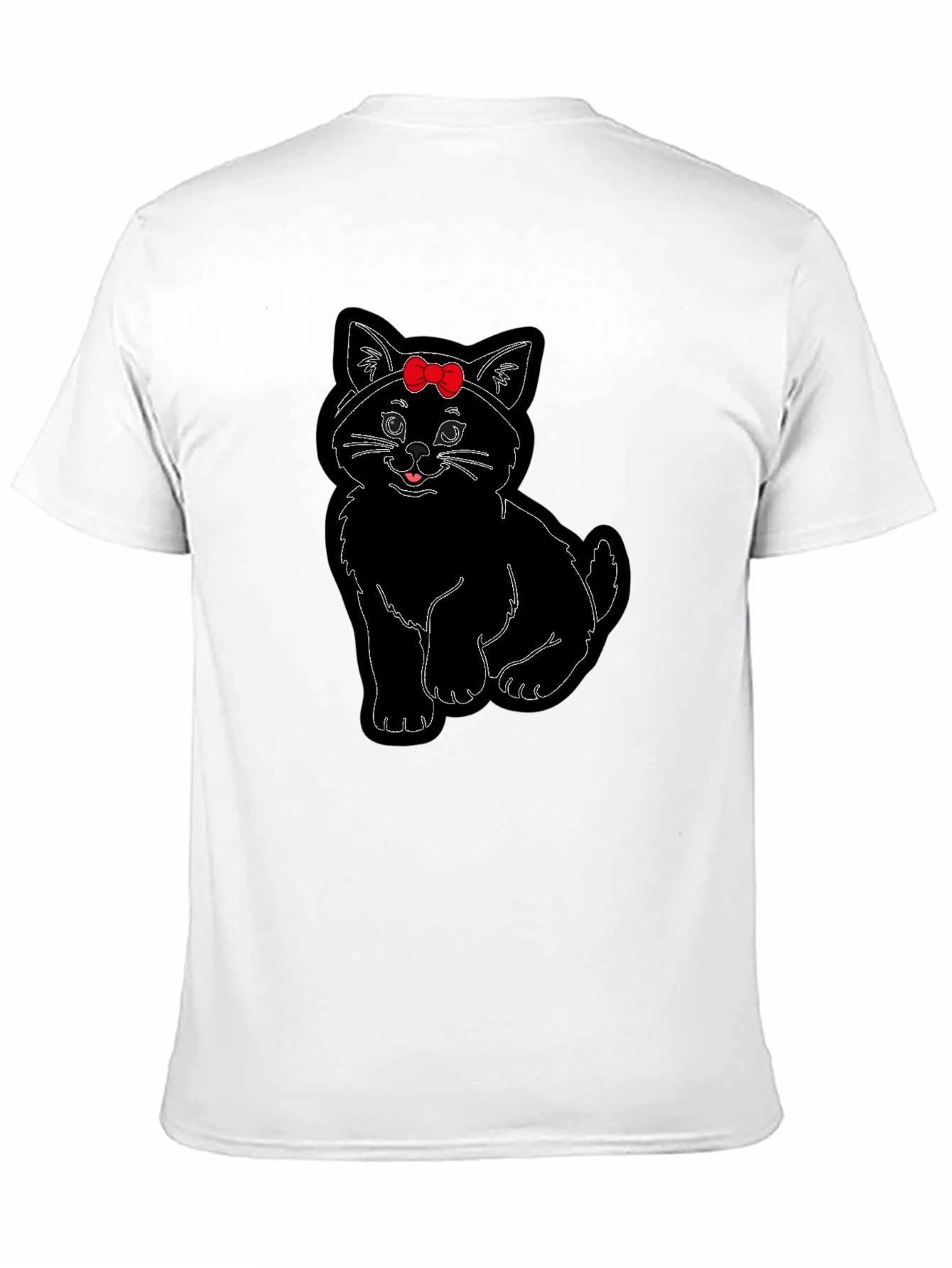 Cute Cat T-Shirt with Bow
