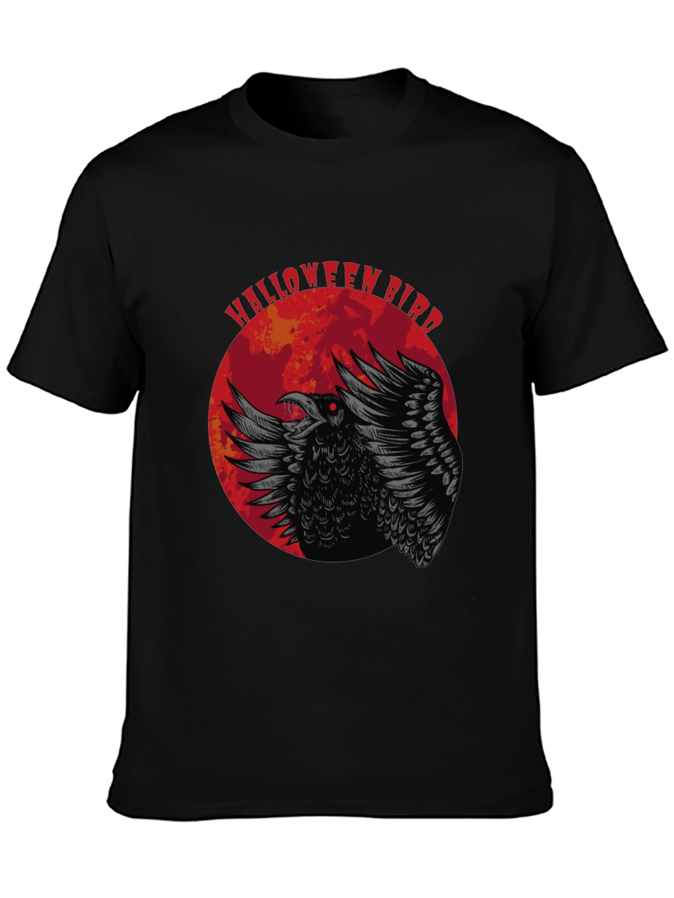 Halloween Bird T-Shirt - Raven Graphic Tee