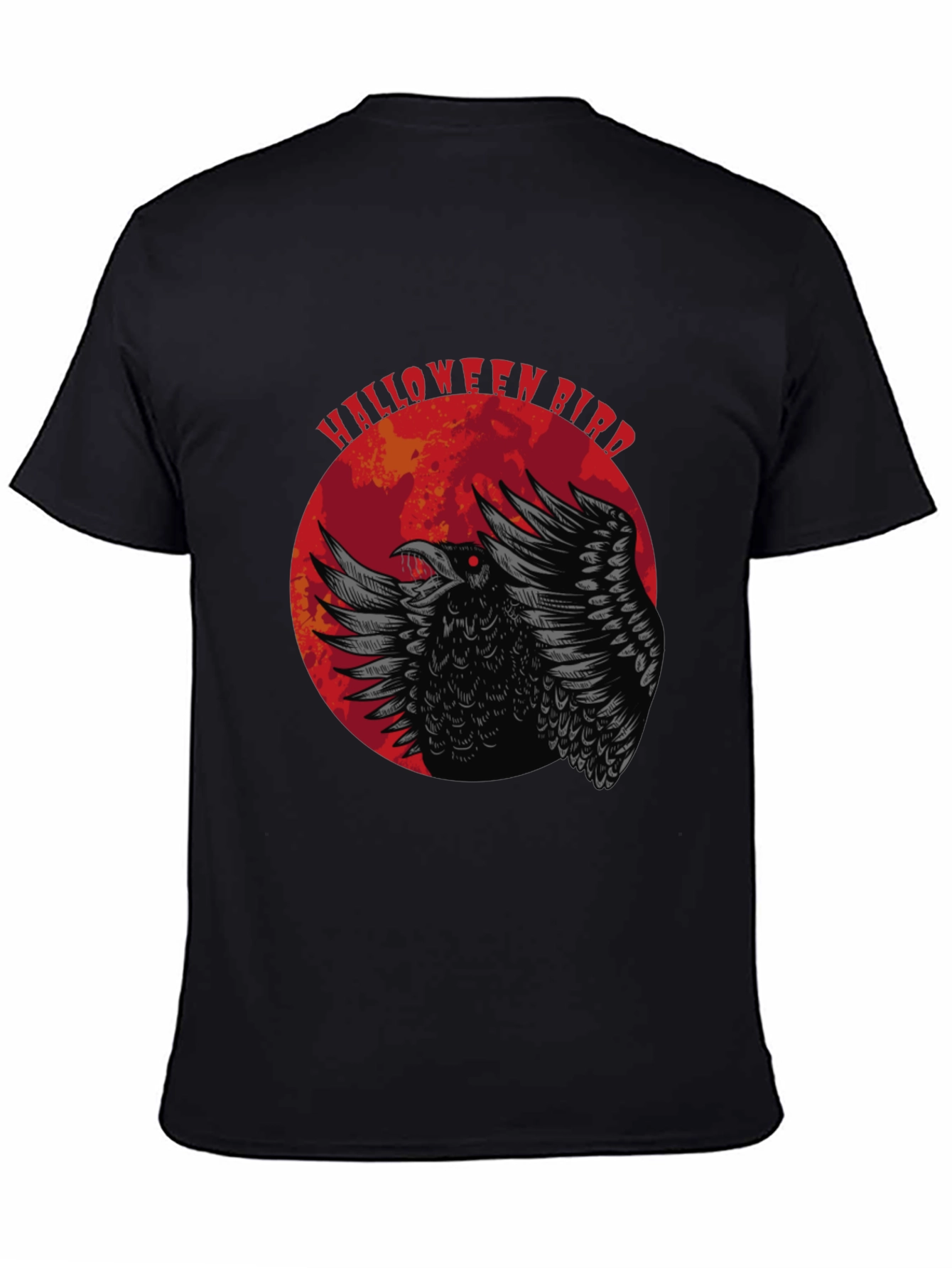 Halloween Bird T-Shirt - Raven Graphic Tee