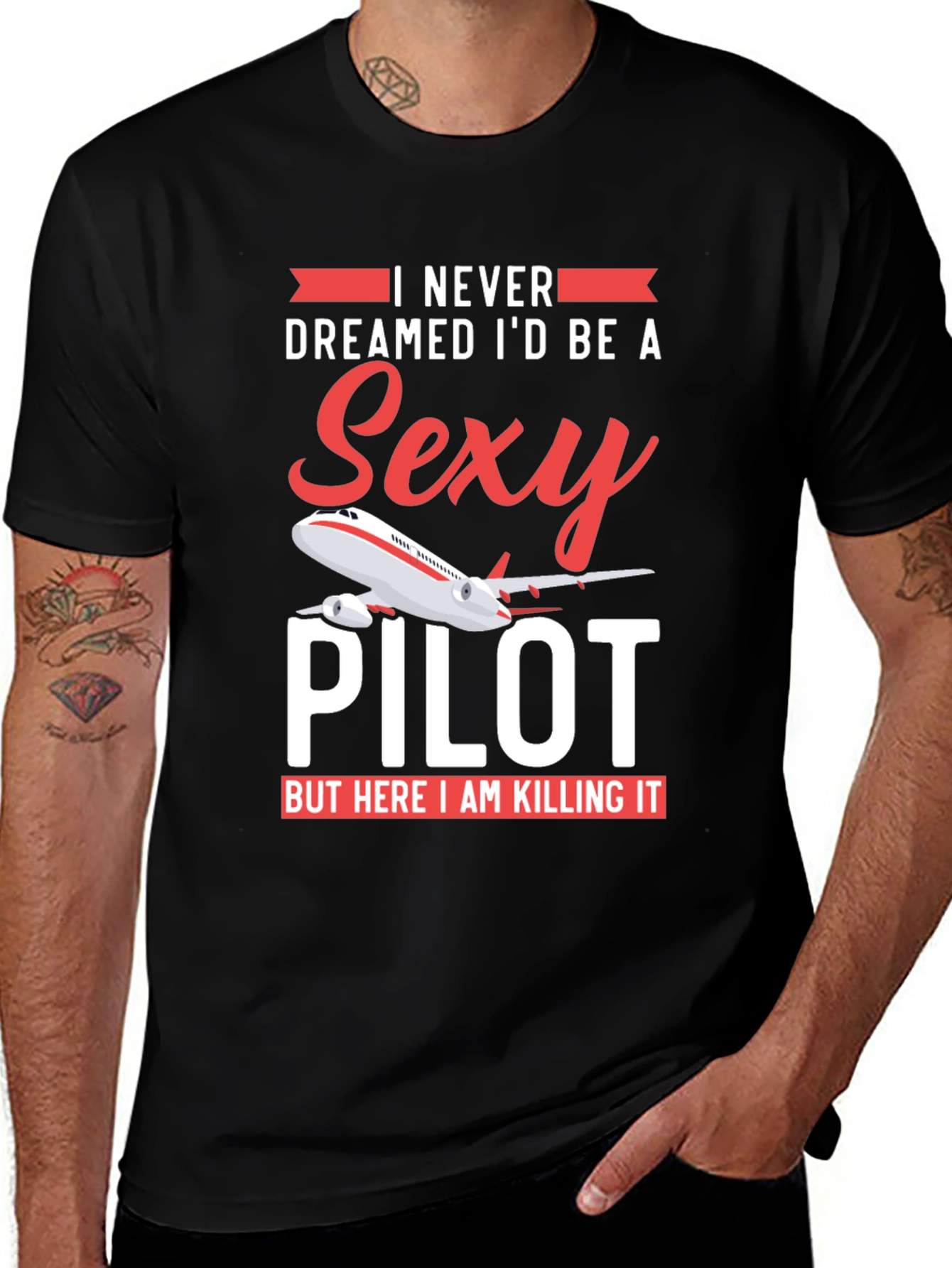Sexy Pilot T-Shirt - Funny Aviation Gift