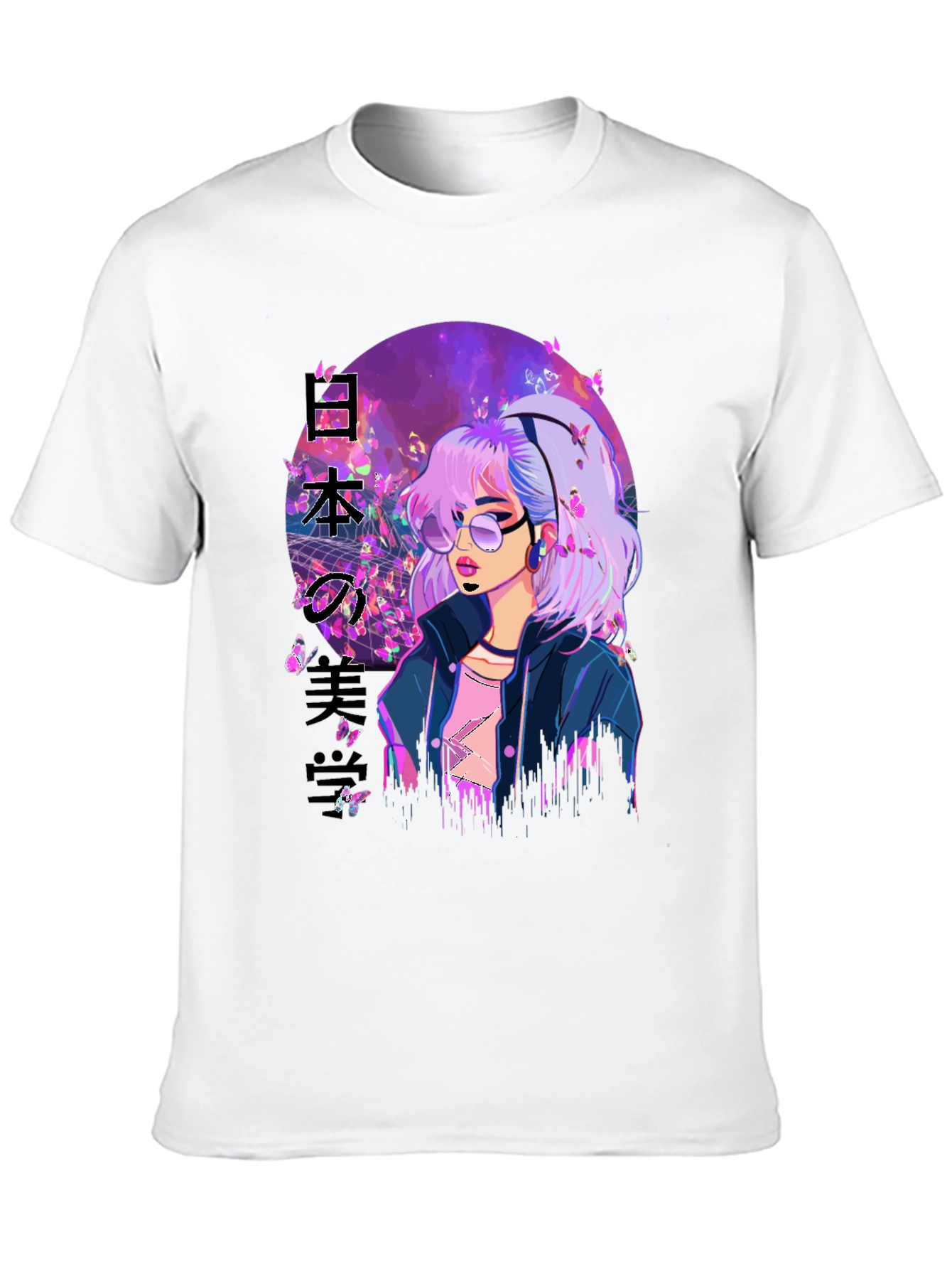 Anime Girl Butterfly T-Shirt