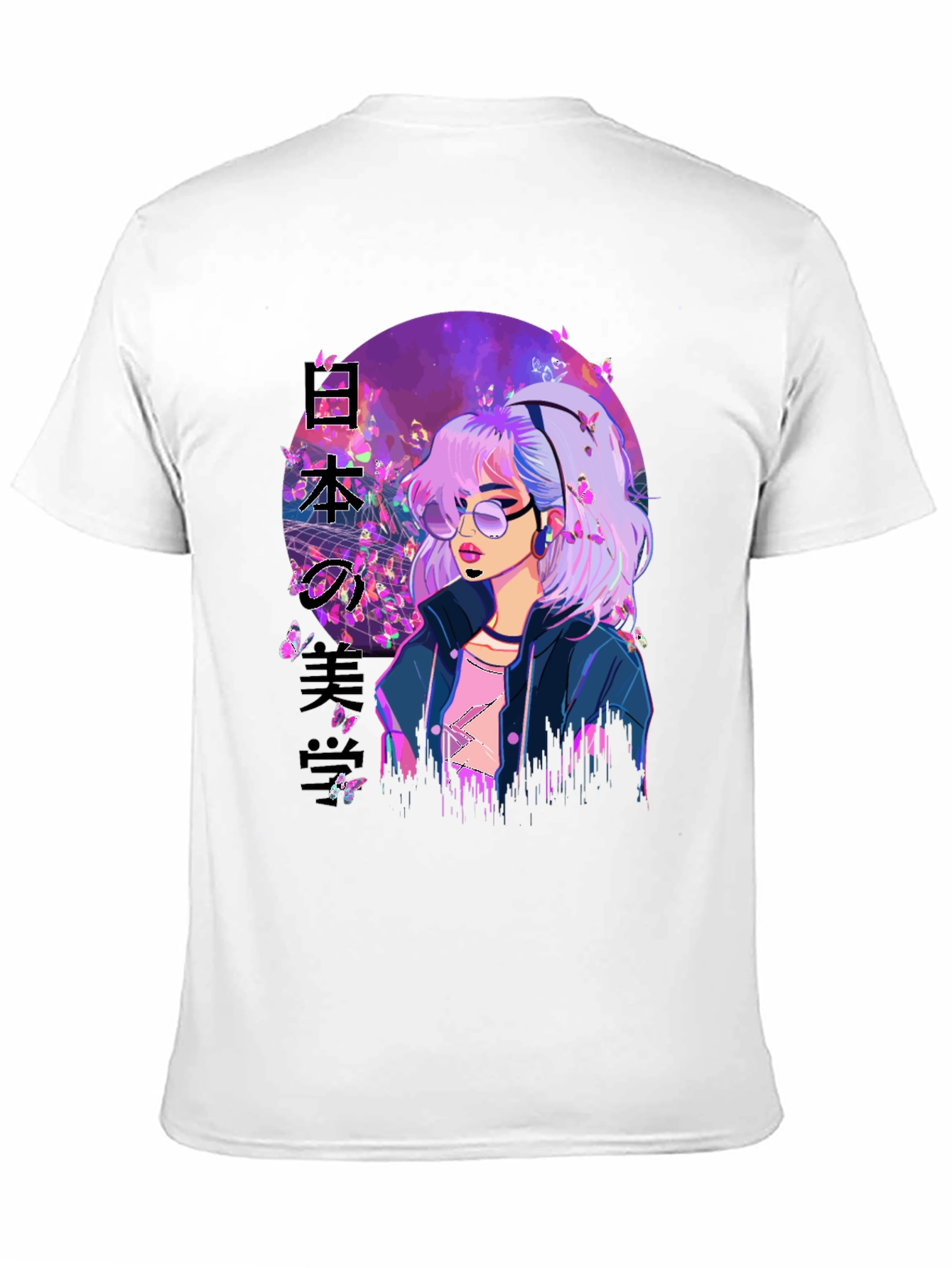 Anime Girl Butterfly T-Shirt