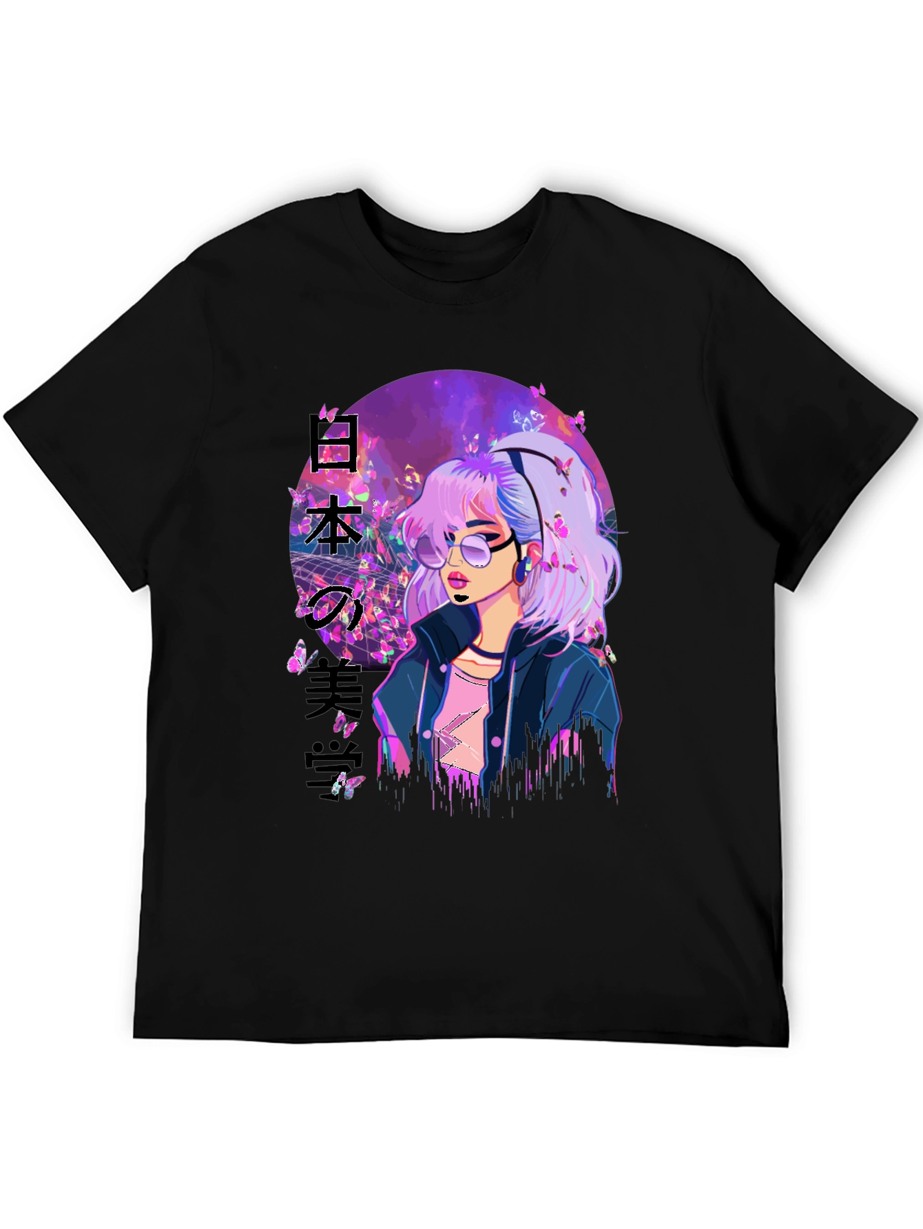 Anime Girl Butterfly T-Shirt