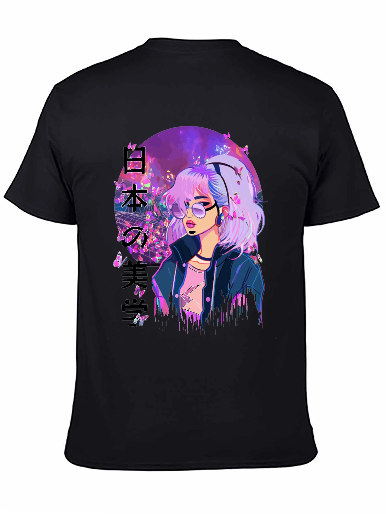 Anime Girl Butterfly T-Shirt