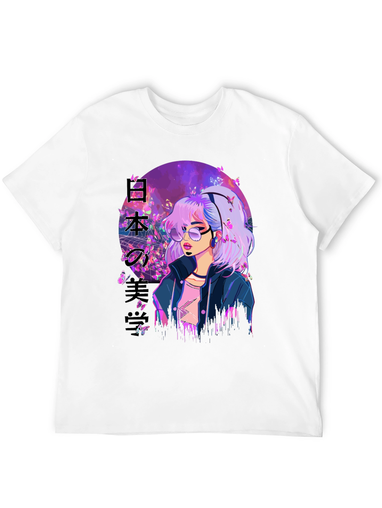 Anime Girl Butterfly T-Shirt