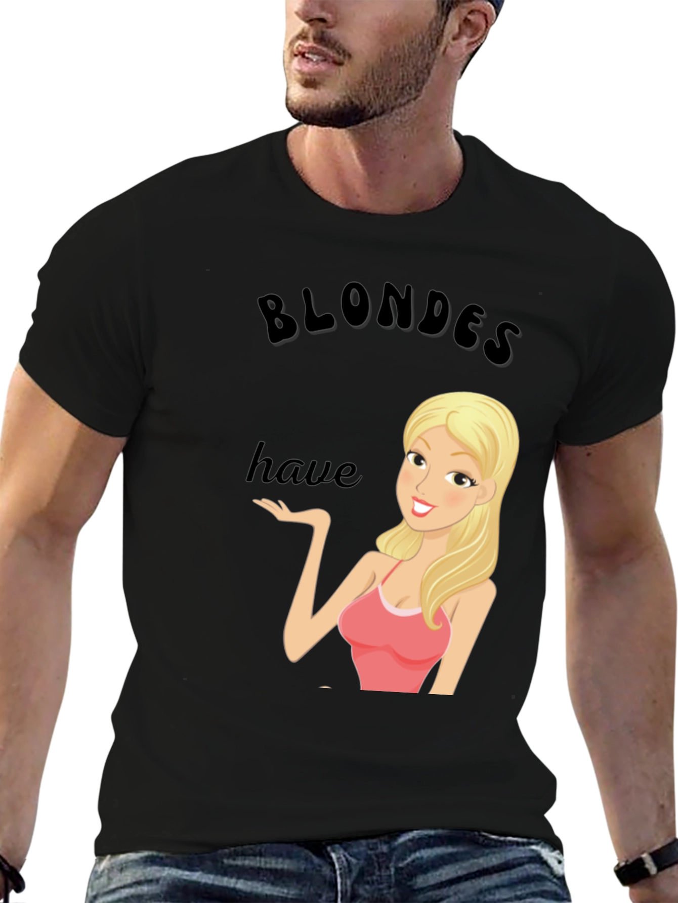 Blondes Have More Fun T-Shirt - Black