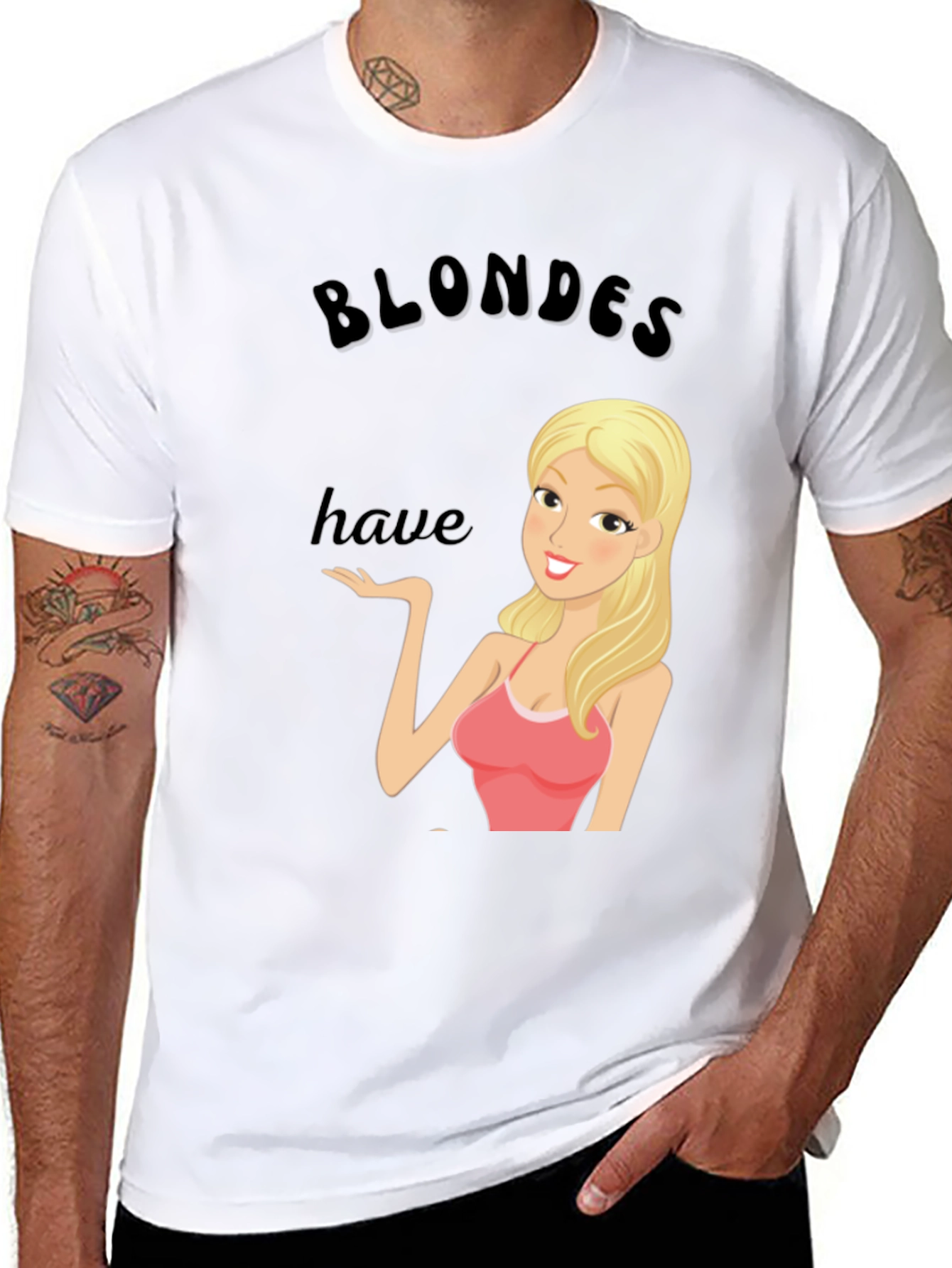 Blondes Have More Fun T-Shirt - Black