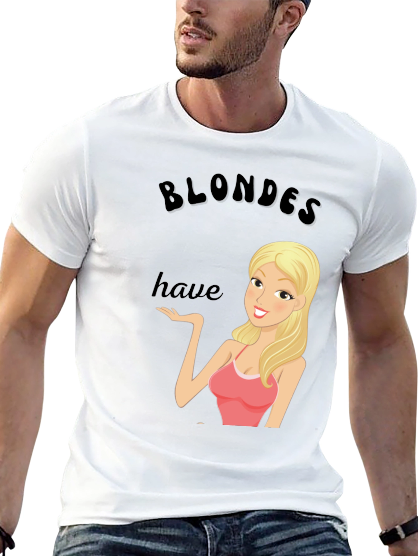 Blondes Have More Fun T-Shirt - Black
