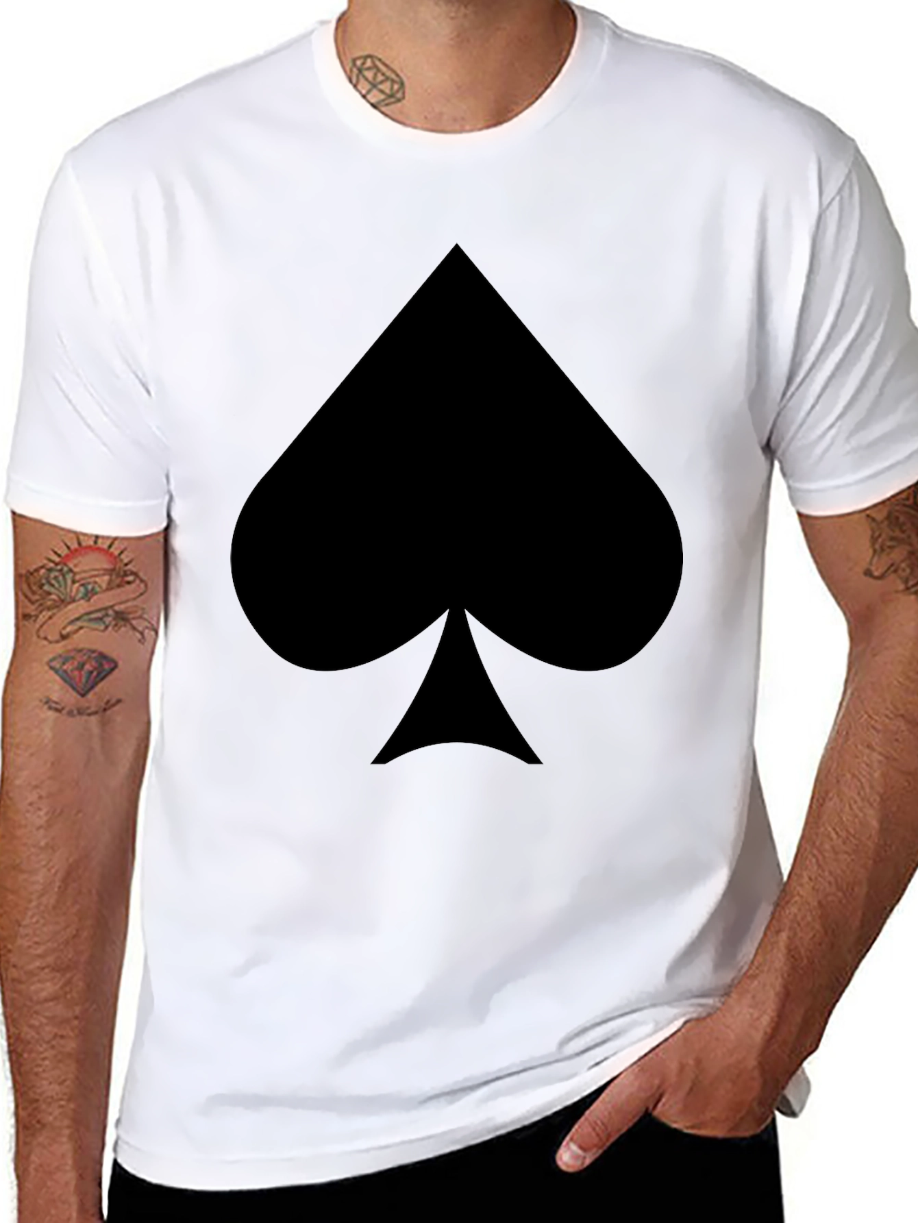 Black Spade Graphic T-Shirt