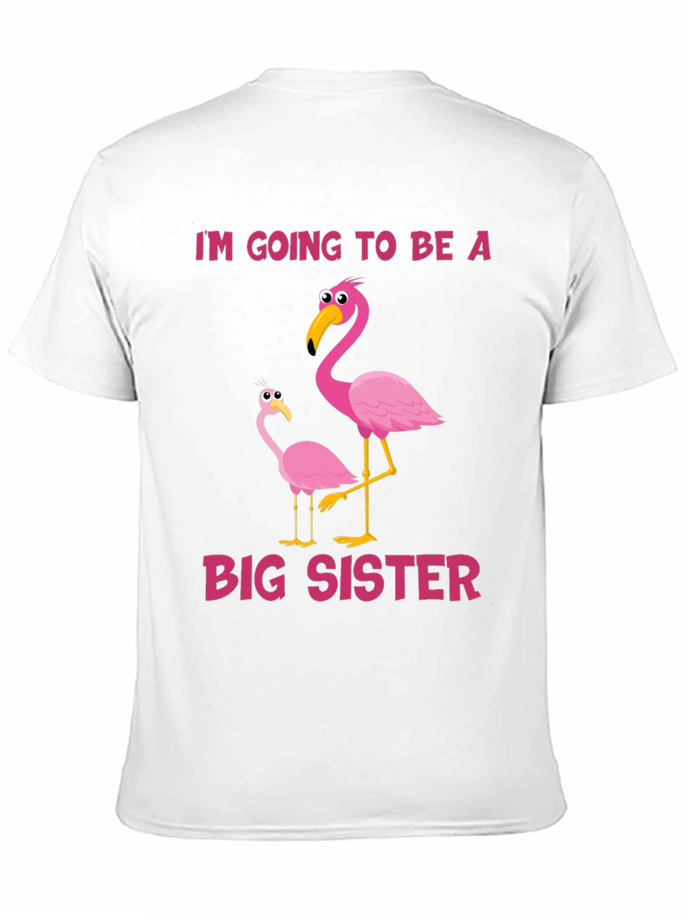 Im Going To Be a Big Sister Flamingo T-Shirt