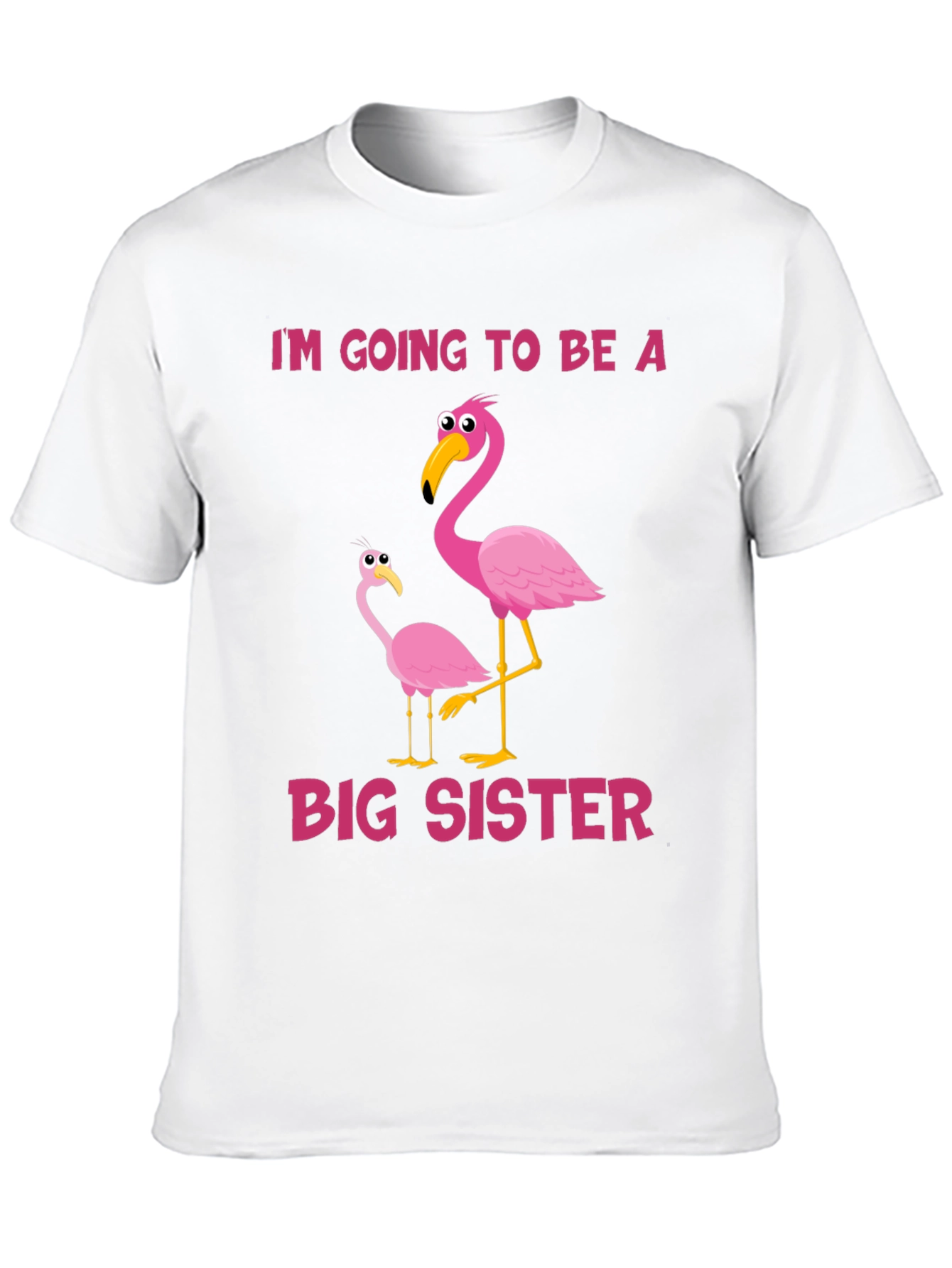 Im Going To Be a Big Sister Flamingo T-Shirt