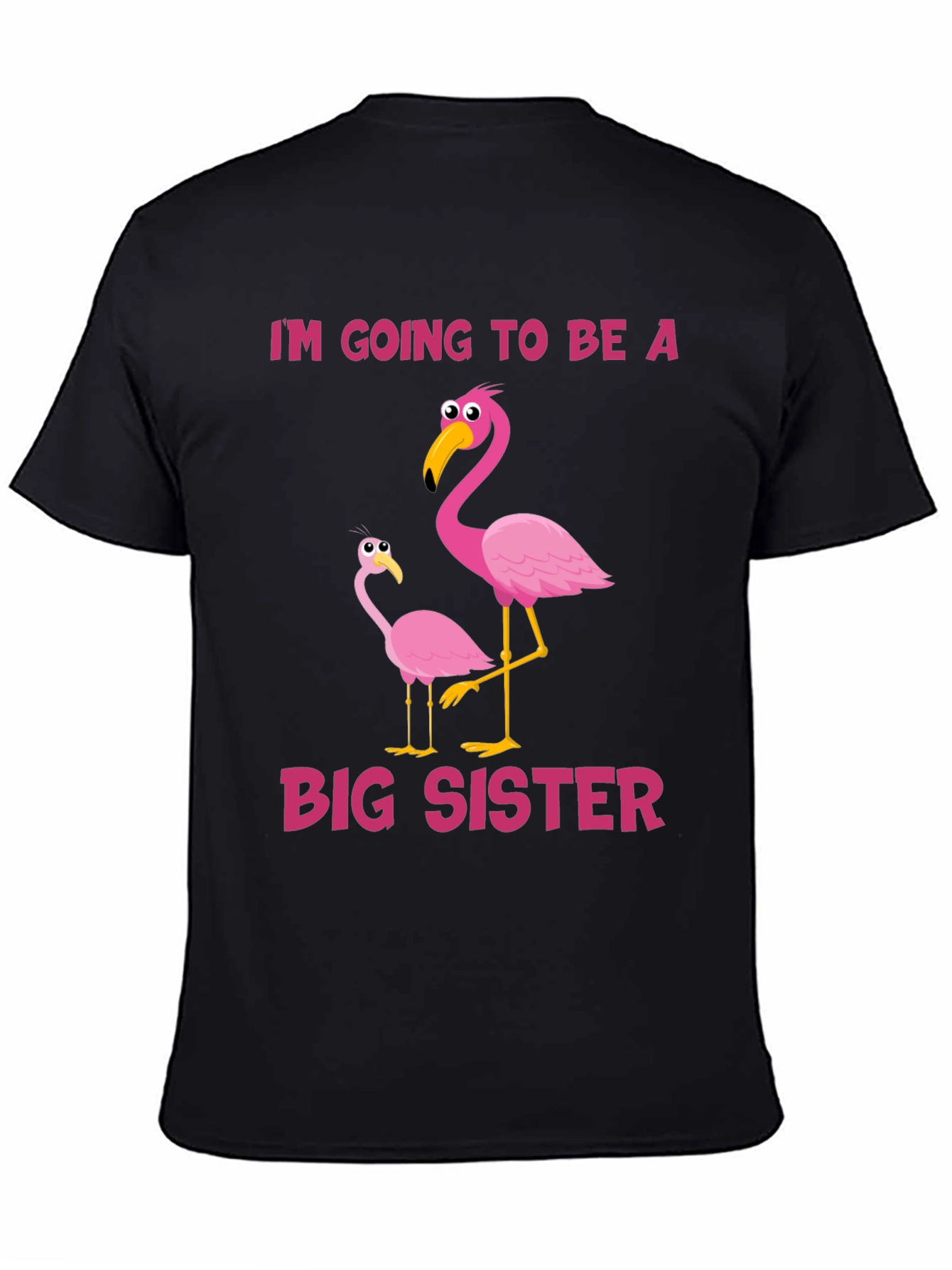 Im Going To Be a Big Sister Flamingo T-Shirt