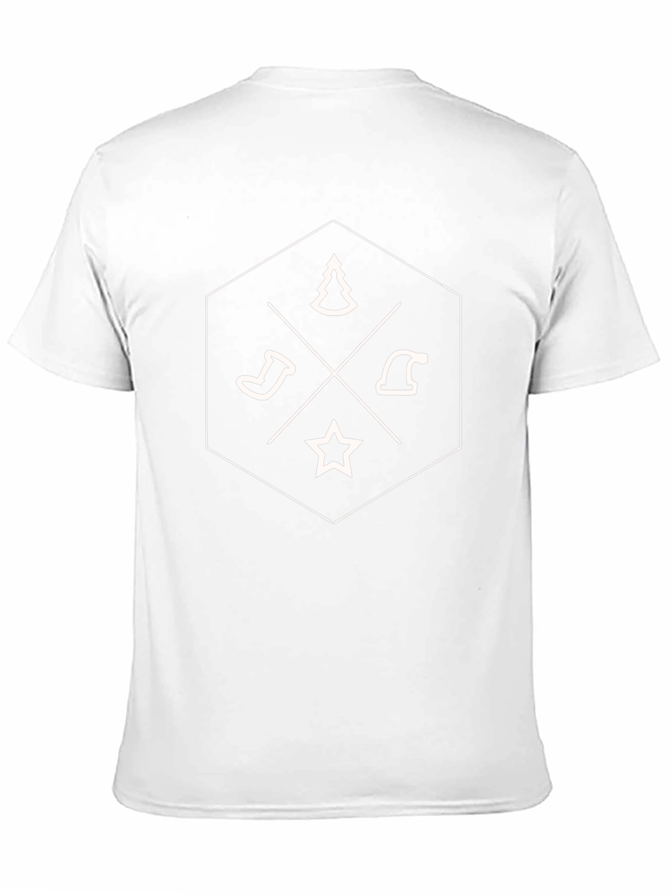 Festive Geometric Christmas T-Shirt - Holiday Style