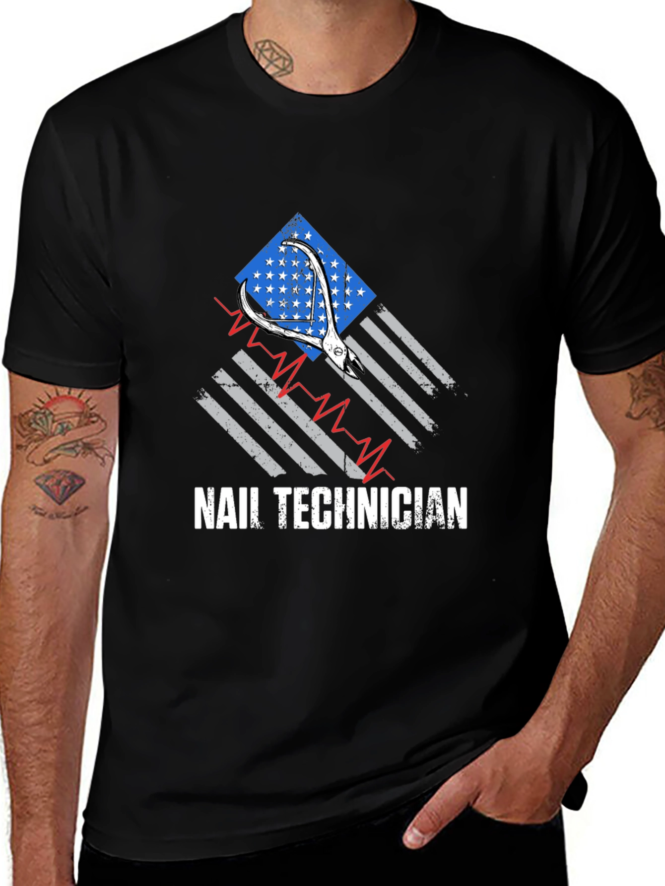 Nail Technician Patriotic T-Shirt