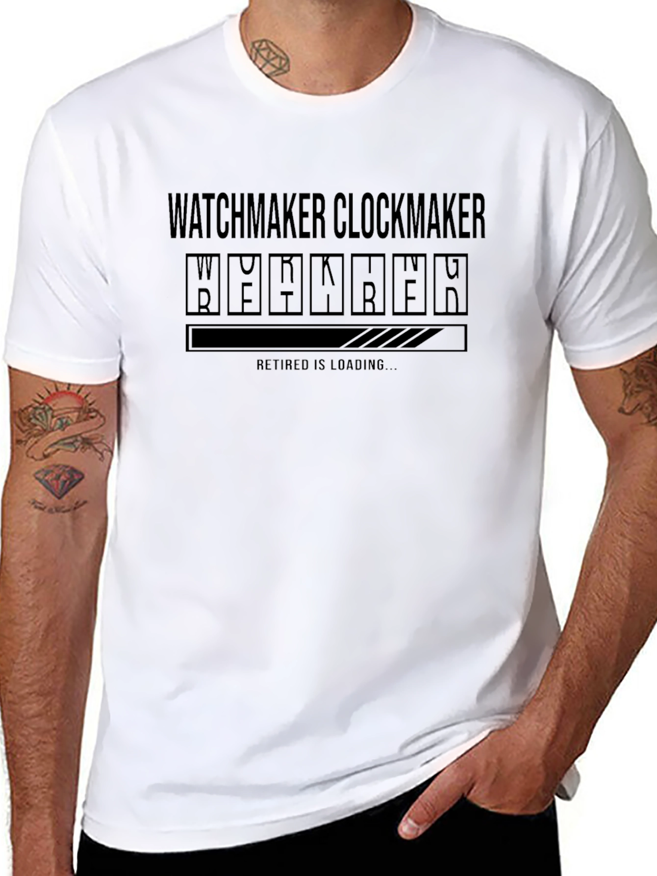 Watchmaker Clockmaker Retired Loading T-Shirt