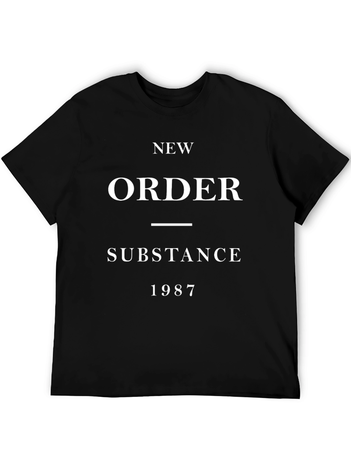 New Order Substance 1987 Black T-Shirt