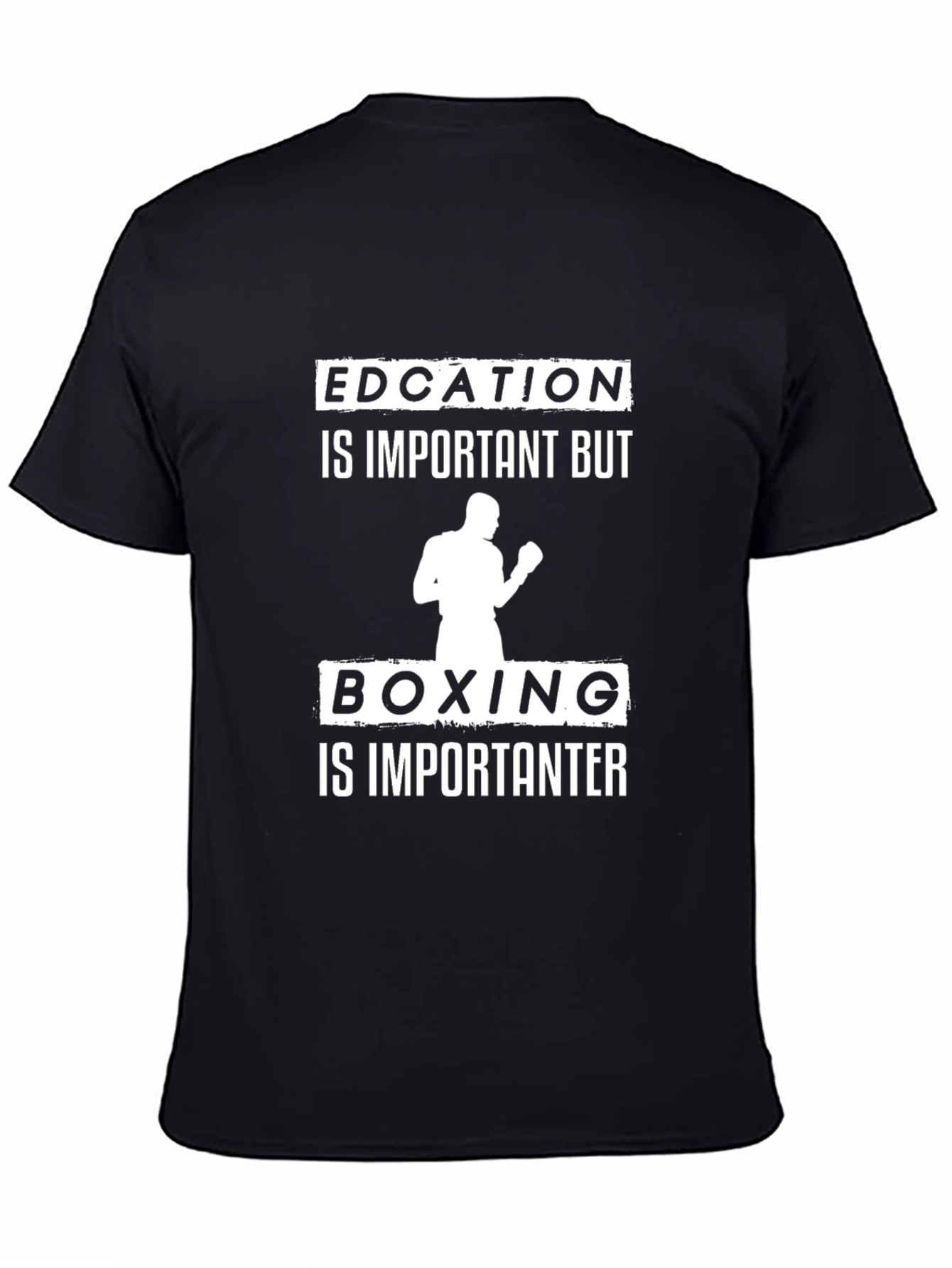 Education vs Boxing Funny T-Shirt