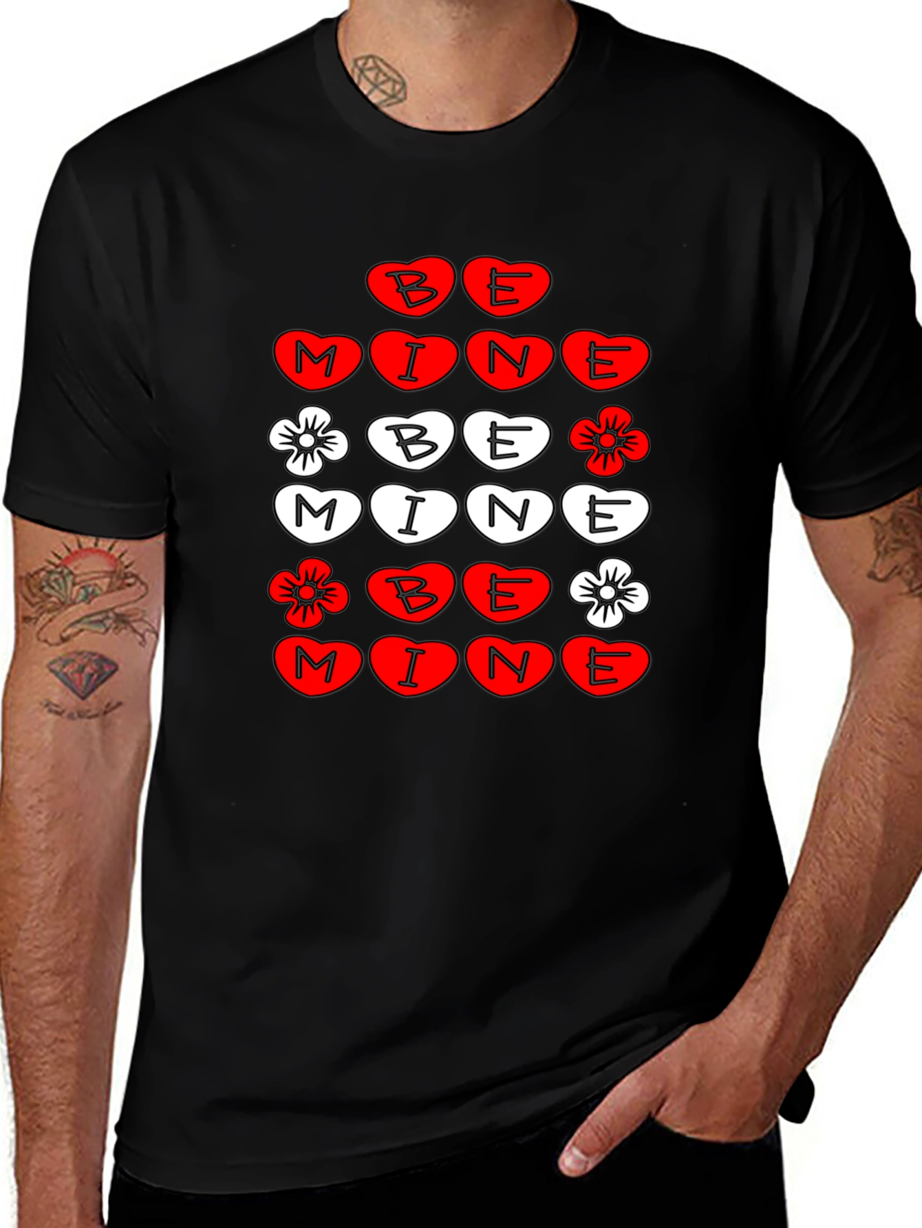 Be Mine Valentines Day Graphic T-Shirt