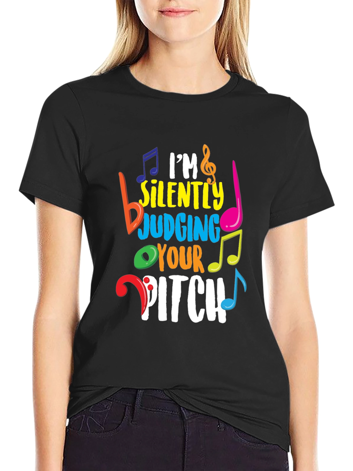 Im Silently Judging Your Pitch Music Lover T-Shirt