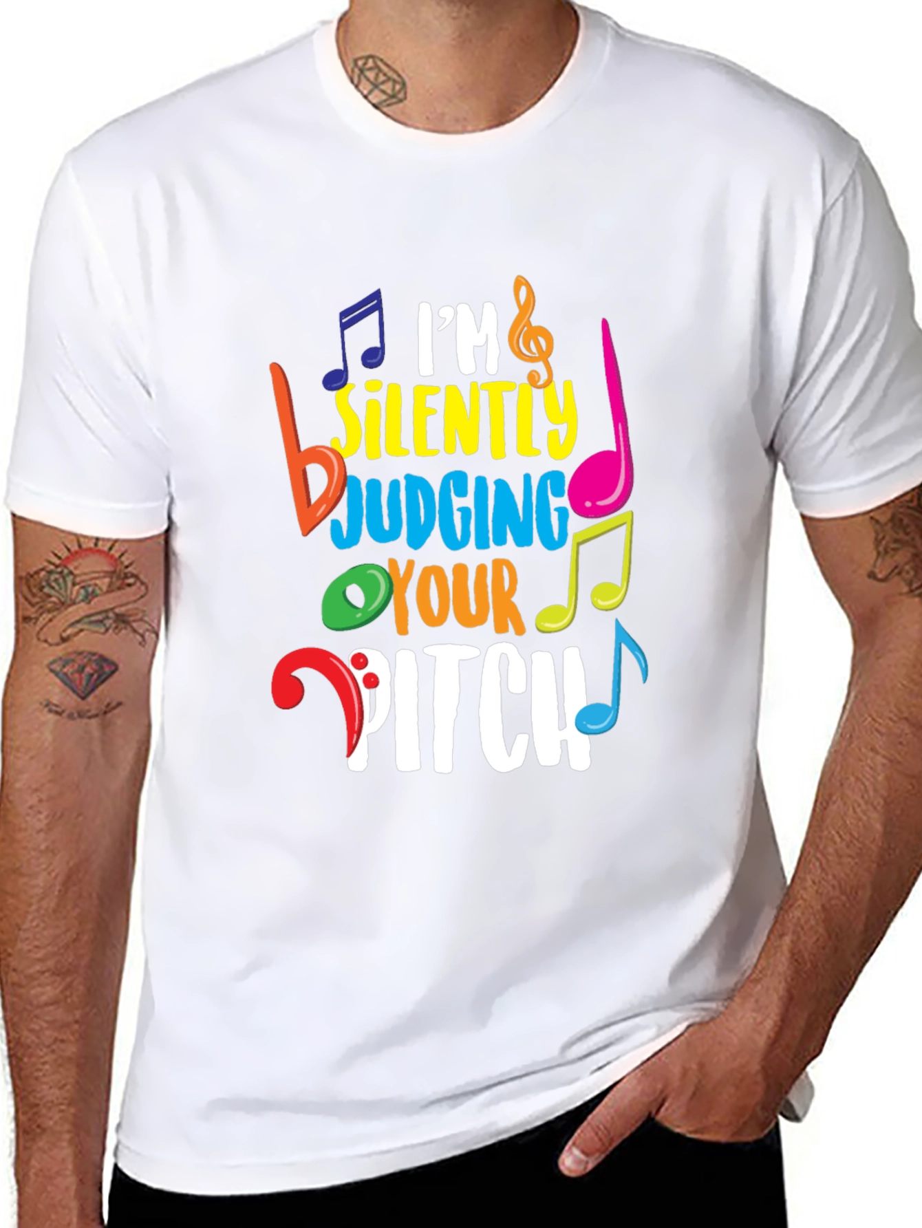 Im Silently Judging Your Pitch Music Lover T-Shirt