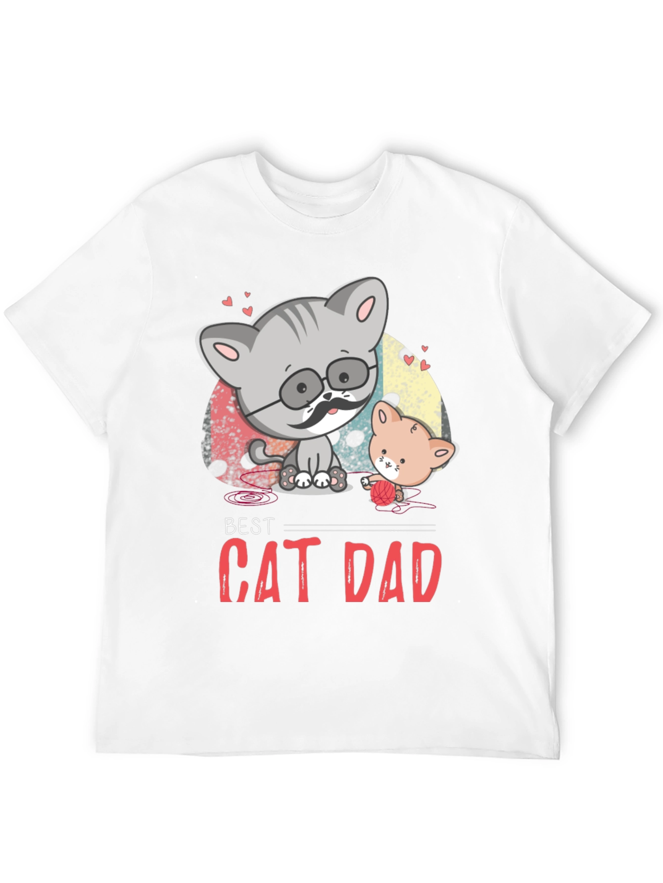 Best Cat Dad Graphic T-Shirt