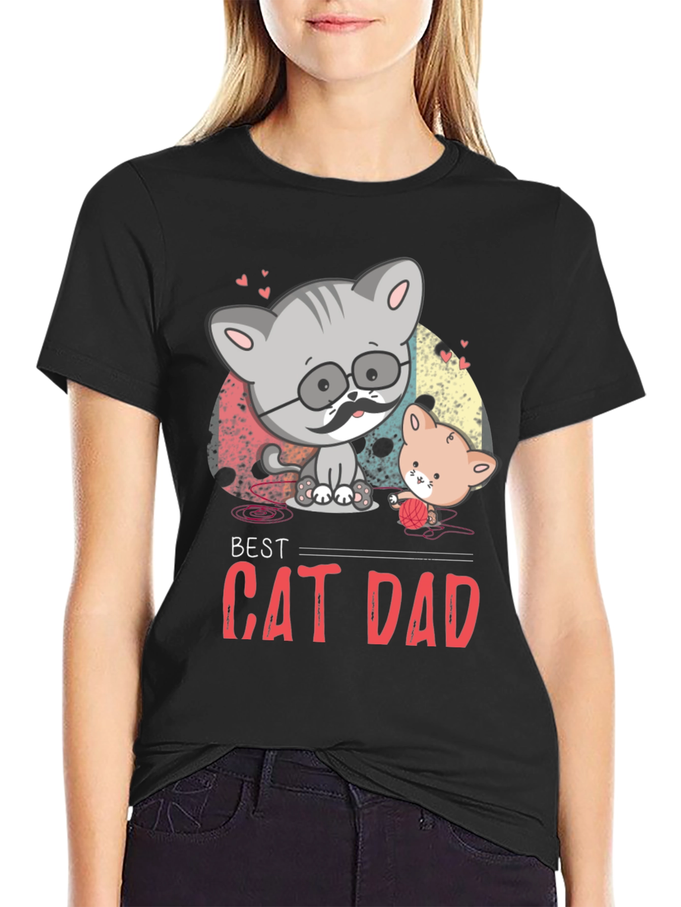 Best Cat Dad Graphic T-Shirt
